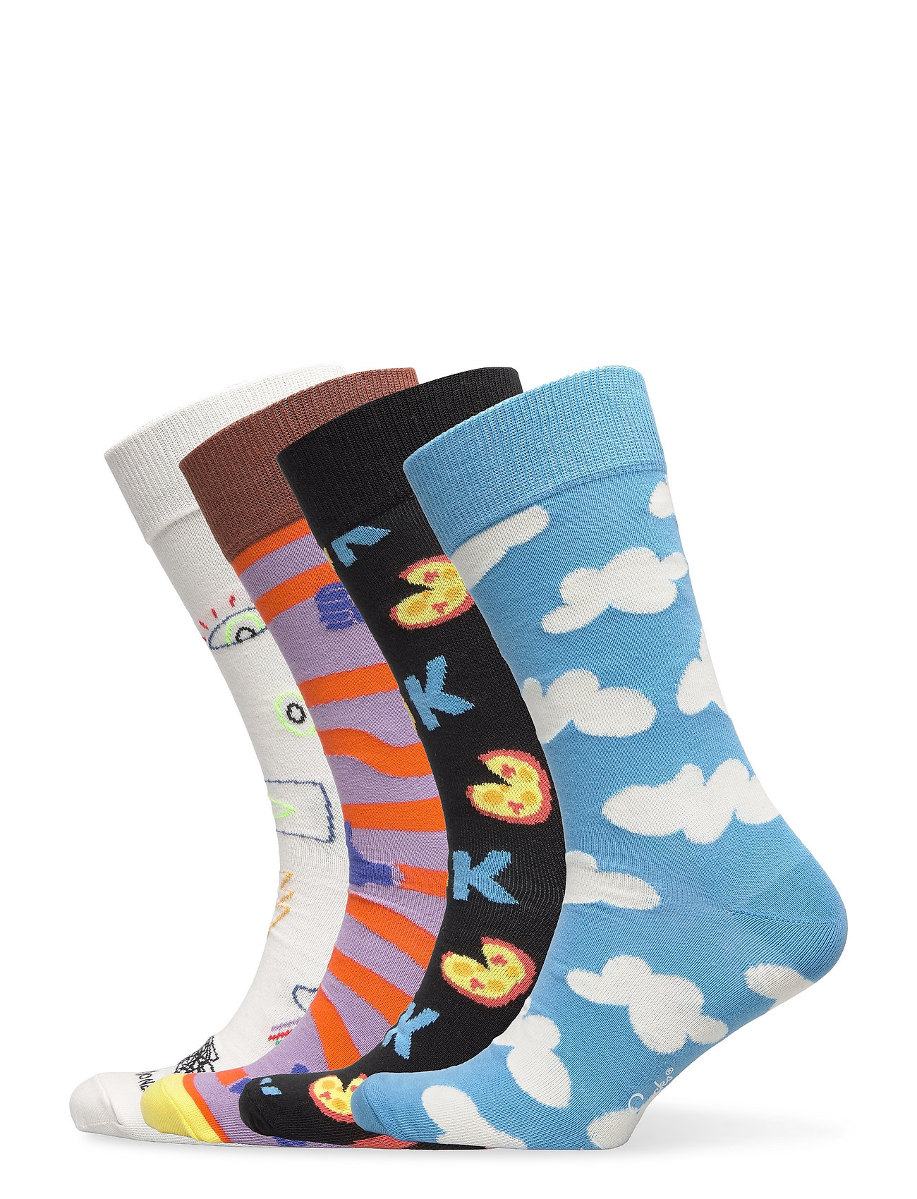 4-Pack Good Times Socks Gift Set Underwear Socks Regular Socks Monivärinen/Kuvioitu Happy Socks
