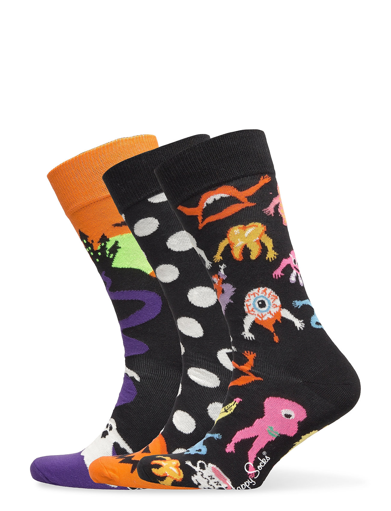 3-Pack Halloween Socks Gift Set Underwear Socks Regular Socks Monivärinen/Kuvioitu Happy Socks