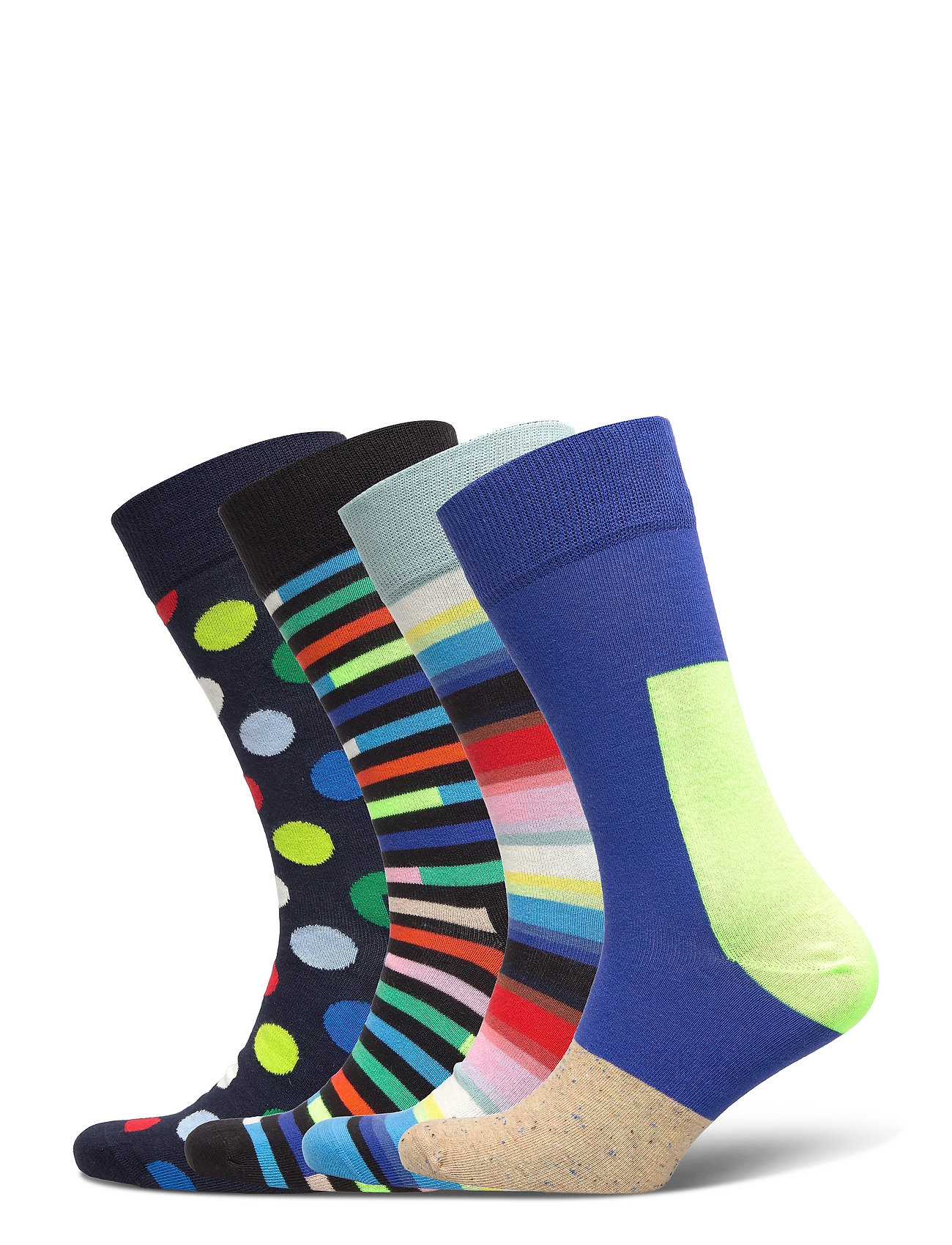 4-Pack New Classic Socks Gift Set Underwear Socks Regular Socks Monivärinen/Kuvioitu Happy Socks