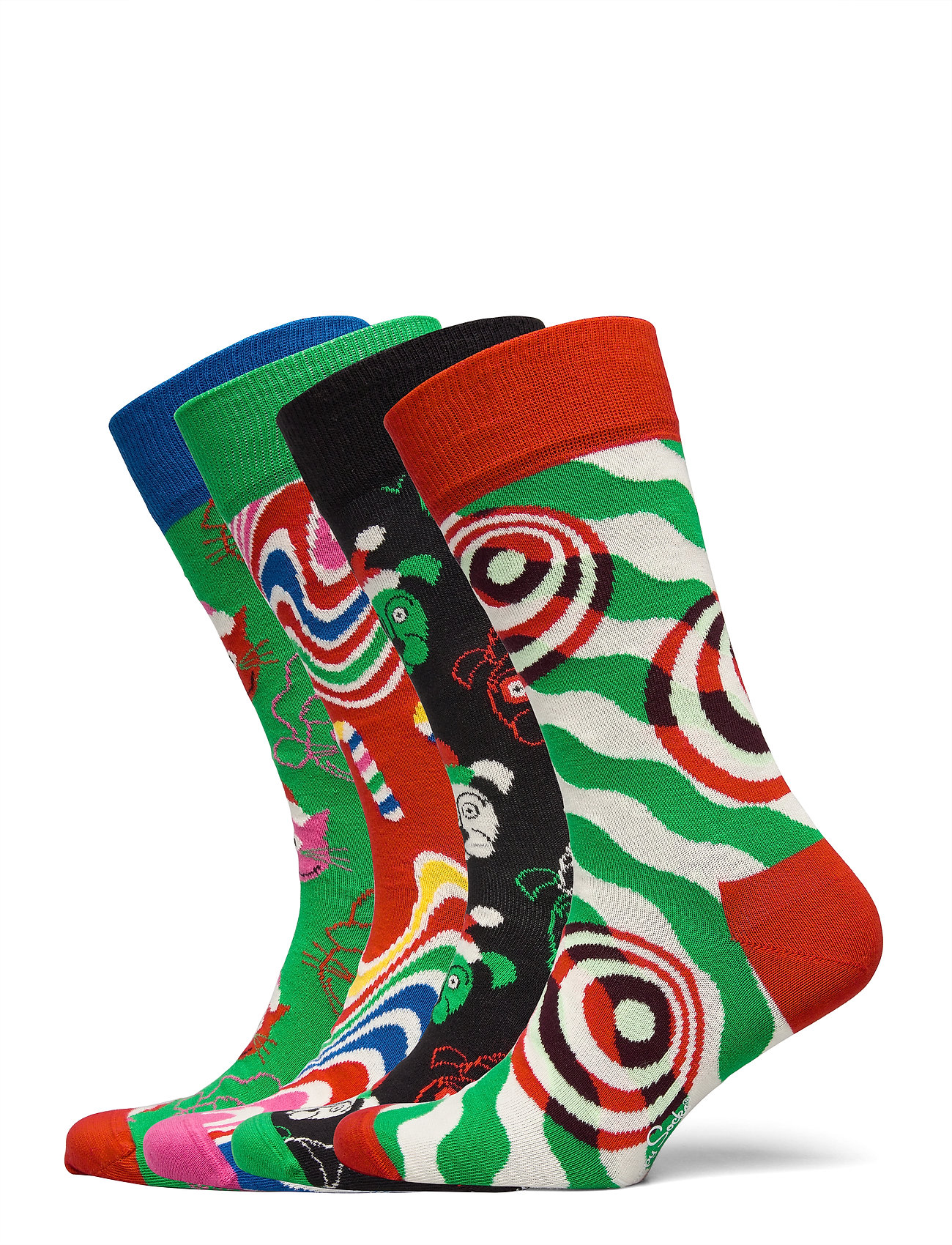 Happy Socks 4-Pack Psychedelic Candy Cane Socks Gift Set Multi/patterned