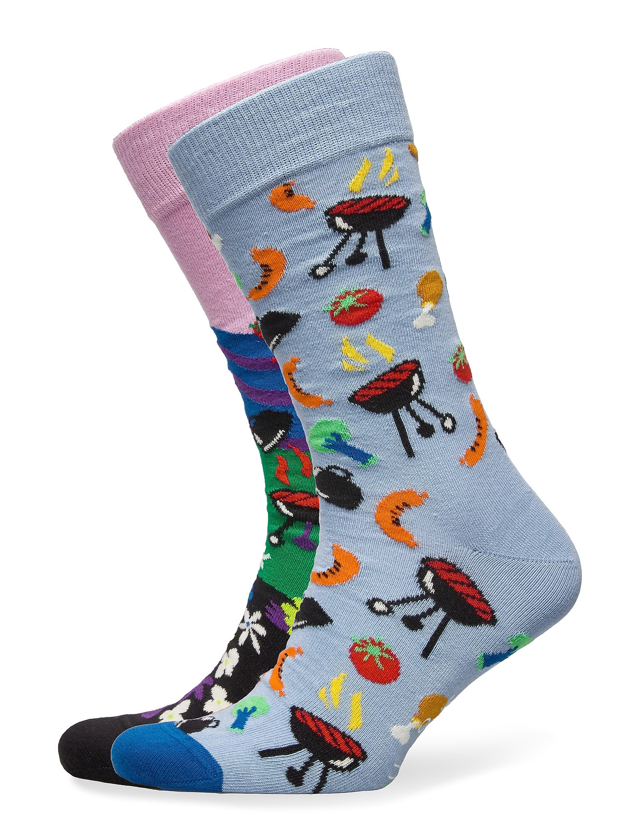 2-Pack Summer Bbq Socks Gift Set Underwear Socks Regular Socks Sininen Happy Socks