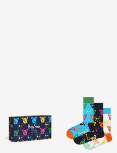 3-Pack Mixed Dog Socks Gift Set - vanliga strumpor - multi