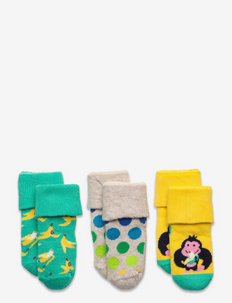 3-Pack In The Jungle Terry Socks Gift Set - baby socks - light yellow