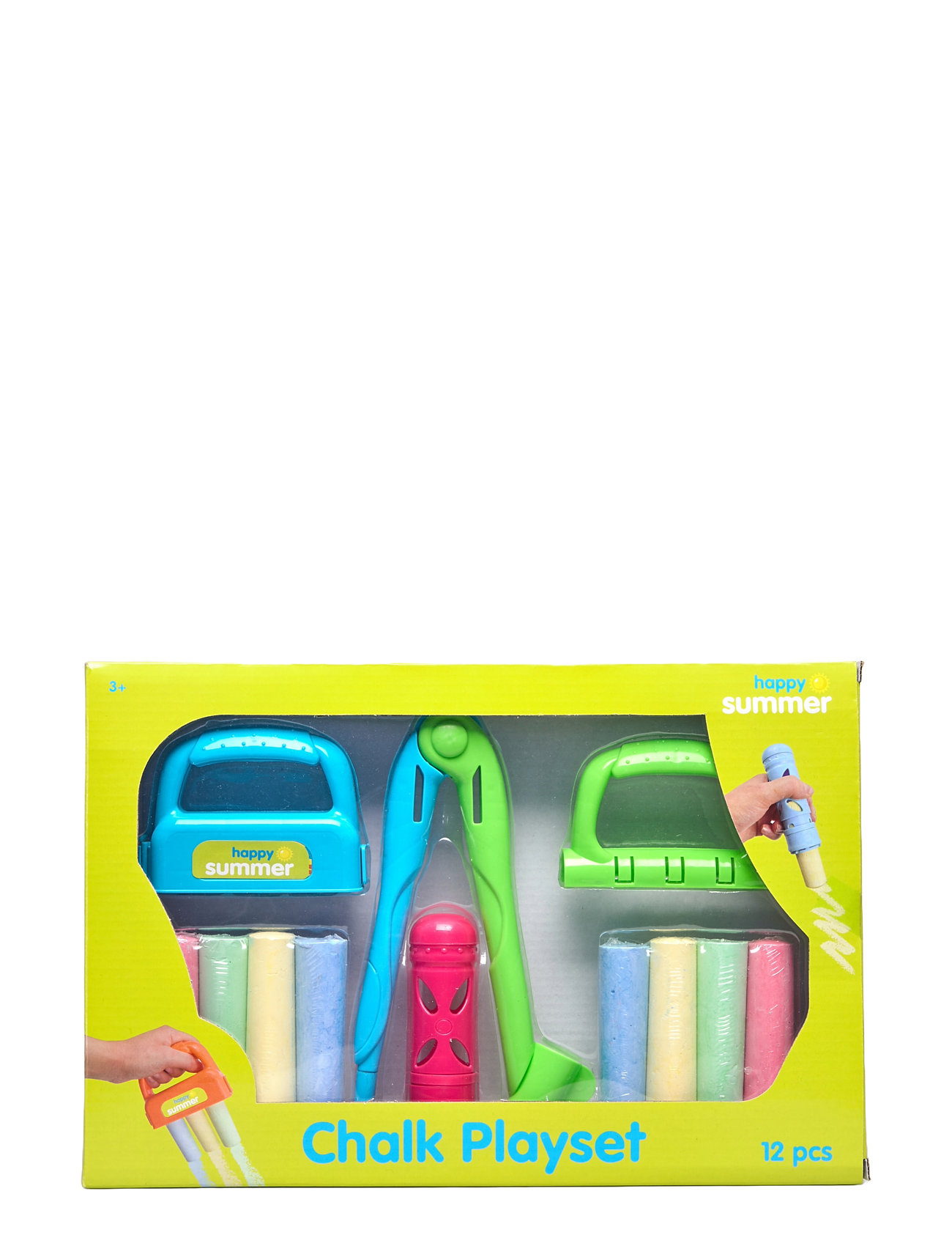 Happy Summer Chalk Playset 12 Pcs Patterned Happy Summer