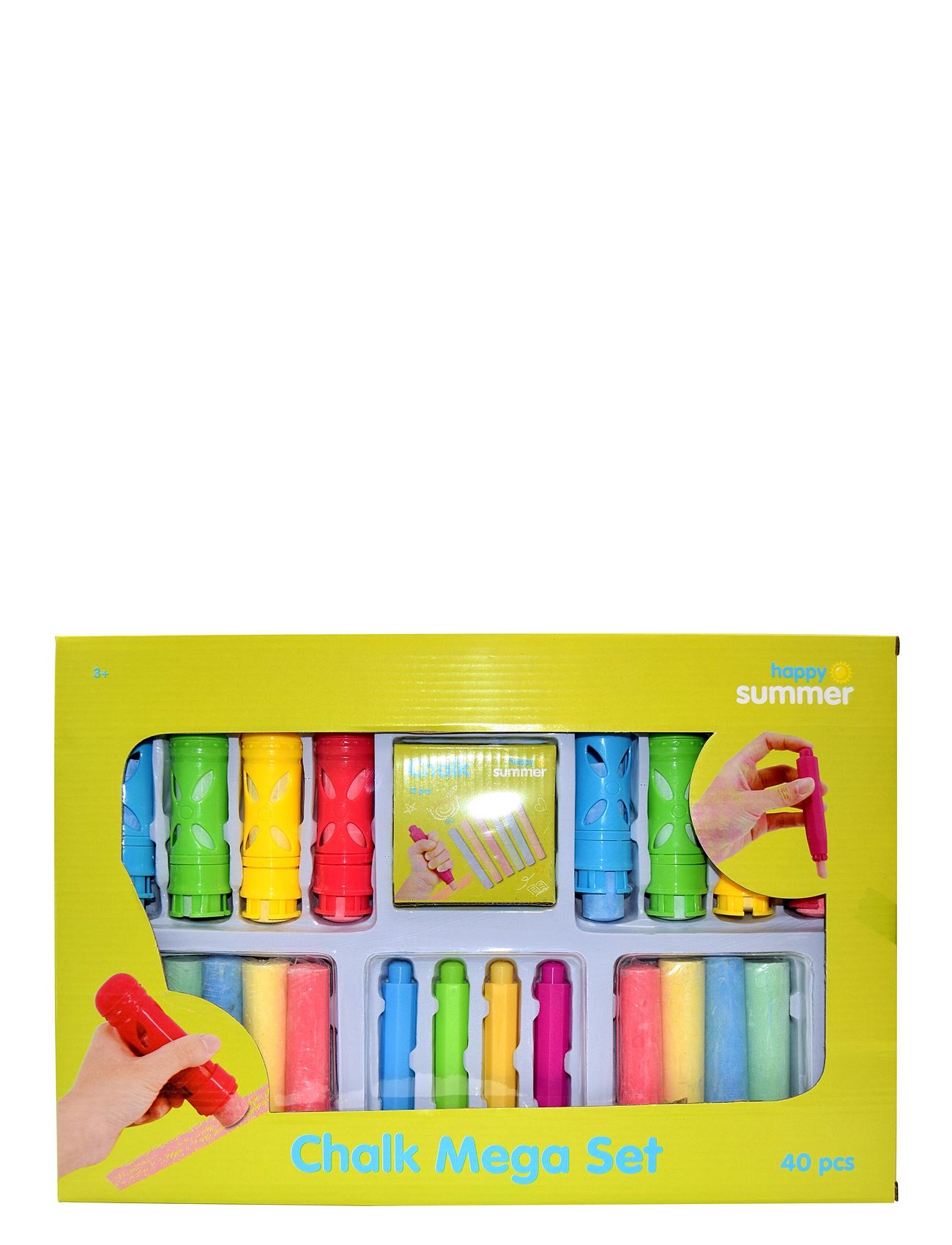 Happy Summer Chalk Mega Set 40 Pcs Patterned Happy Summer