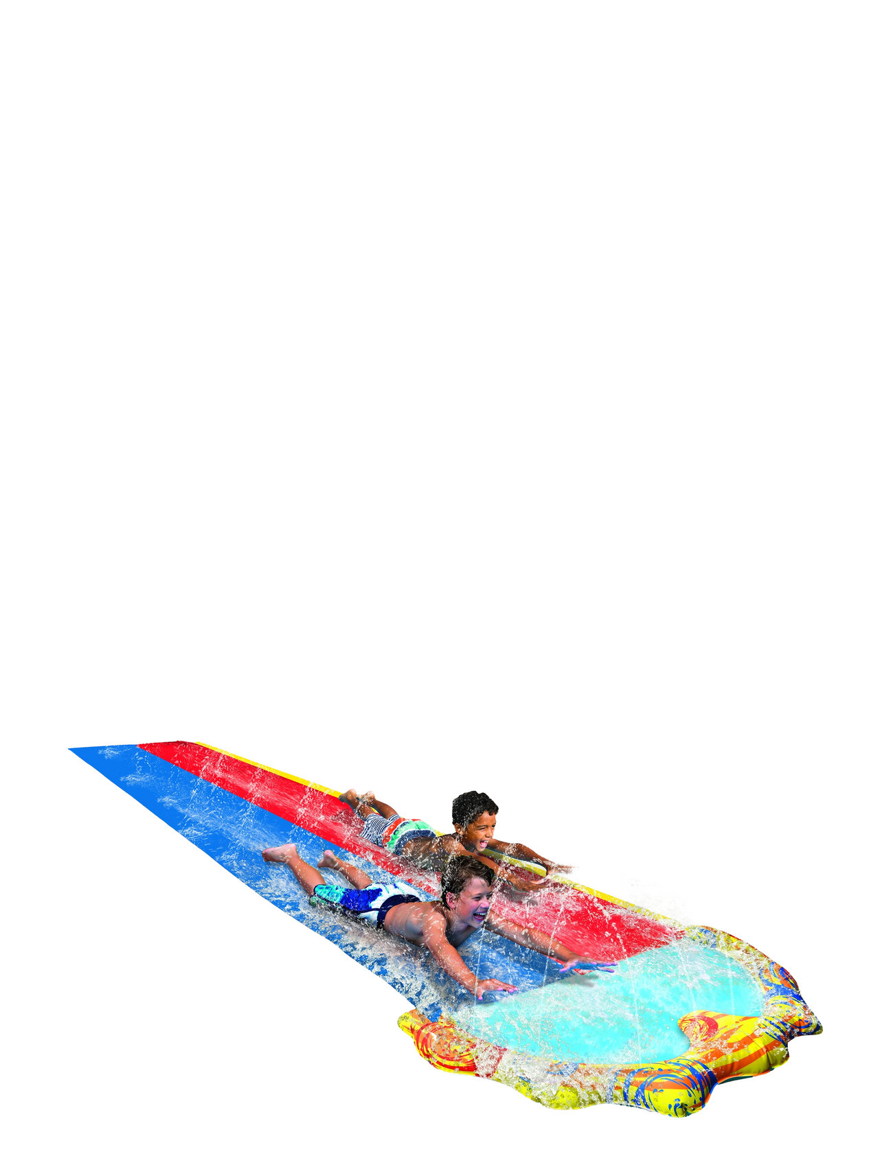 Happy Summer Double Water Slide* Toys Bath & Water Toys Water Toys Children's Pools Multi/patterned Happy Summer