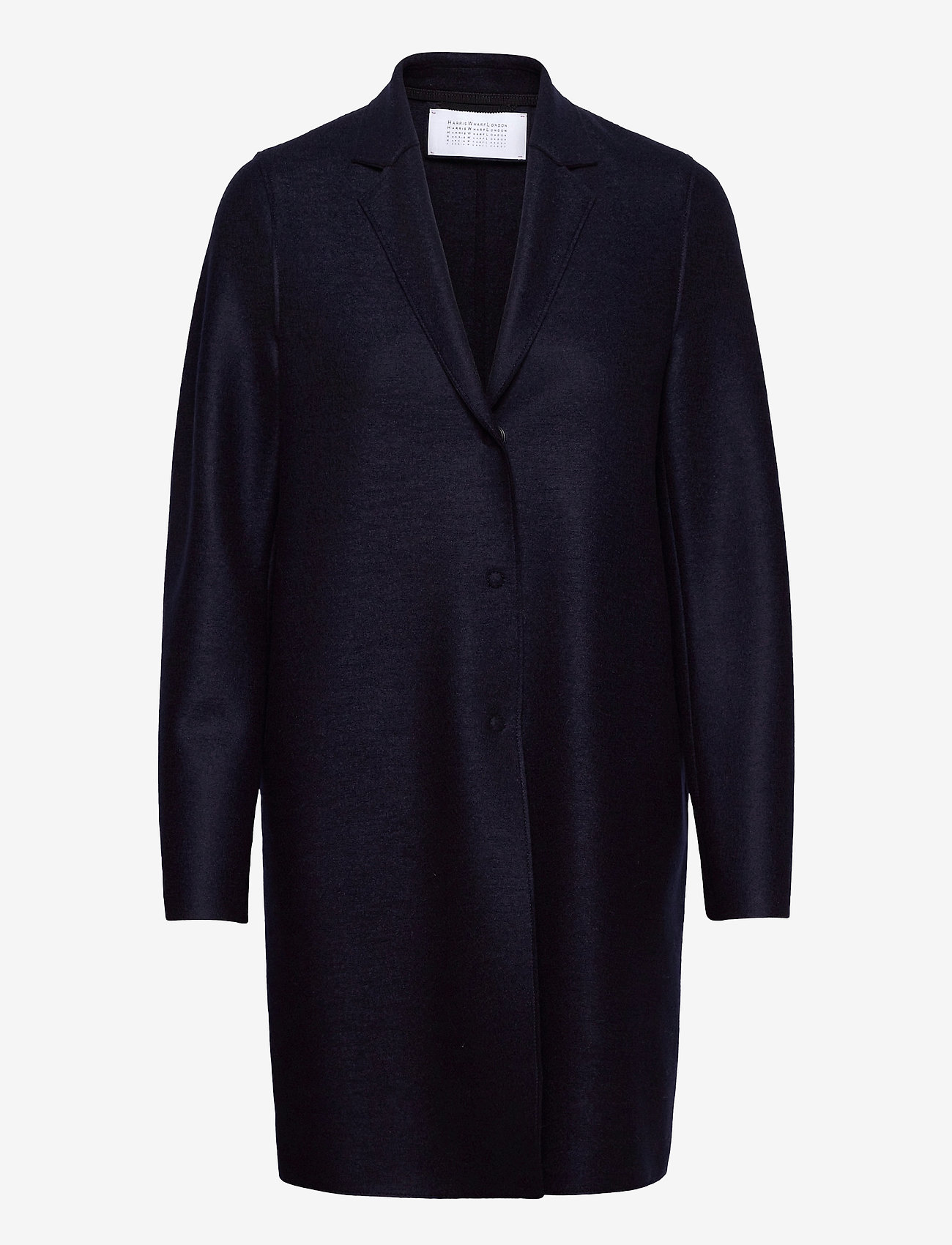 harris wharf navy coat