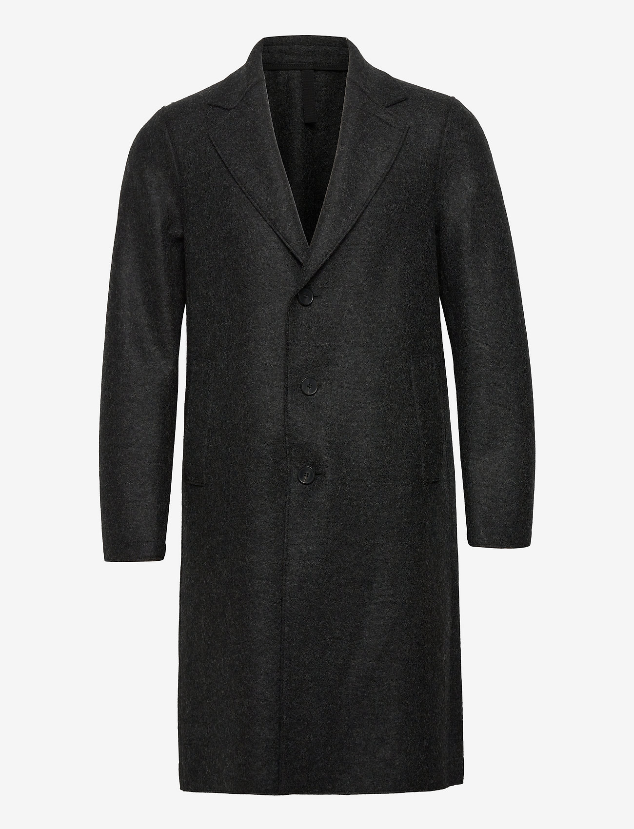 Harris Wharf London - Men Overcoat Pressed Wool - manteaux de laine - anthracite - 0
