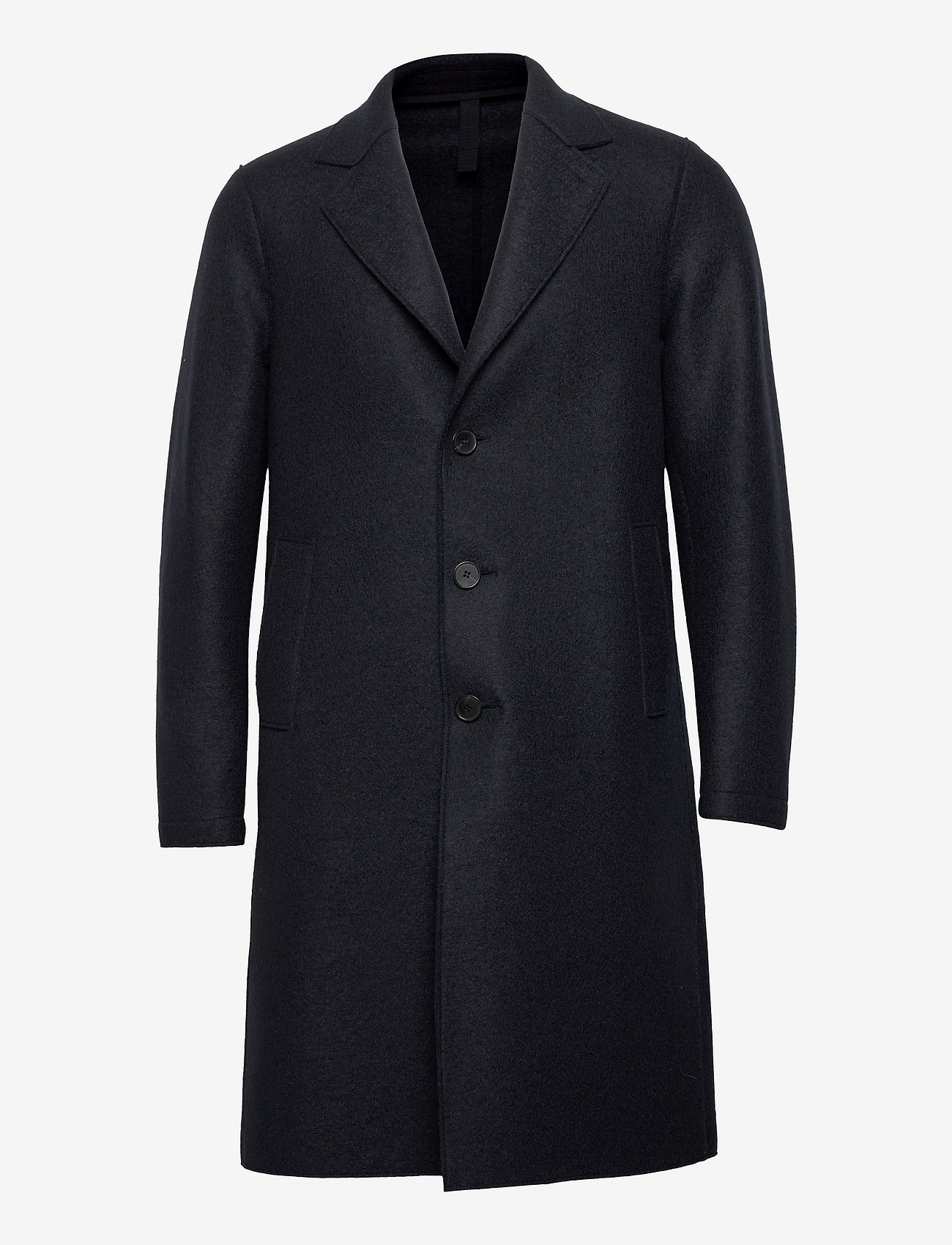 Harris Wharf London - Men Overcoat Pressed Wool - manteaux de laine - dark blue - 0