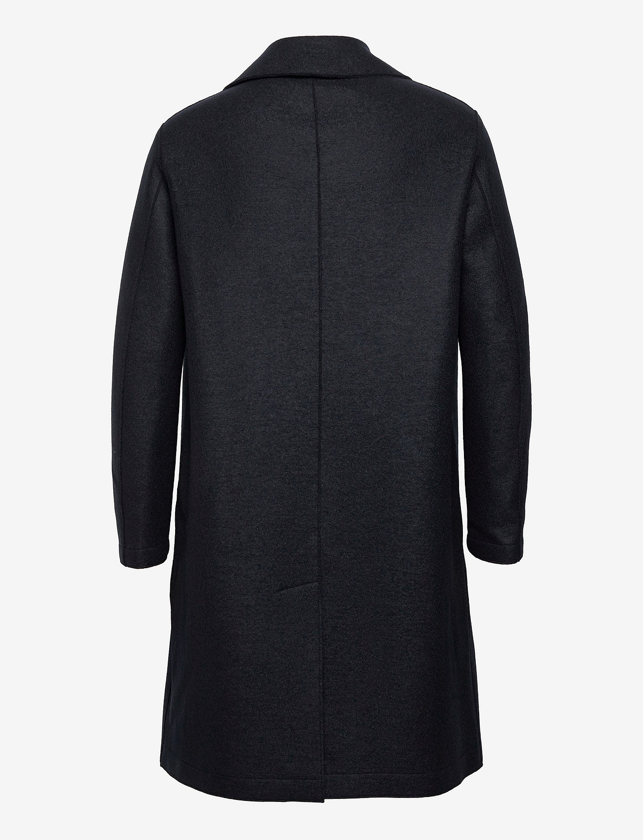 Harris Wharf London - Men Long Peacoat Pressed Wool - manteaux de laine - dark blue - 1