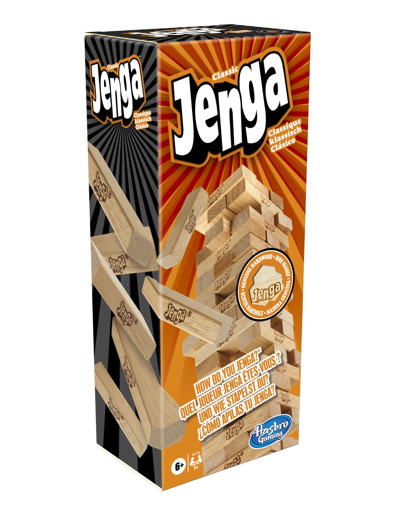 Classic Jenga Game Toys Puzzles And Games Games Board Games Beige Hasbro Gaming