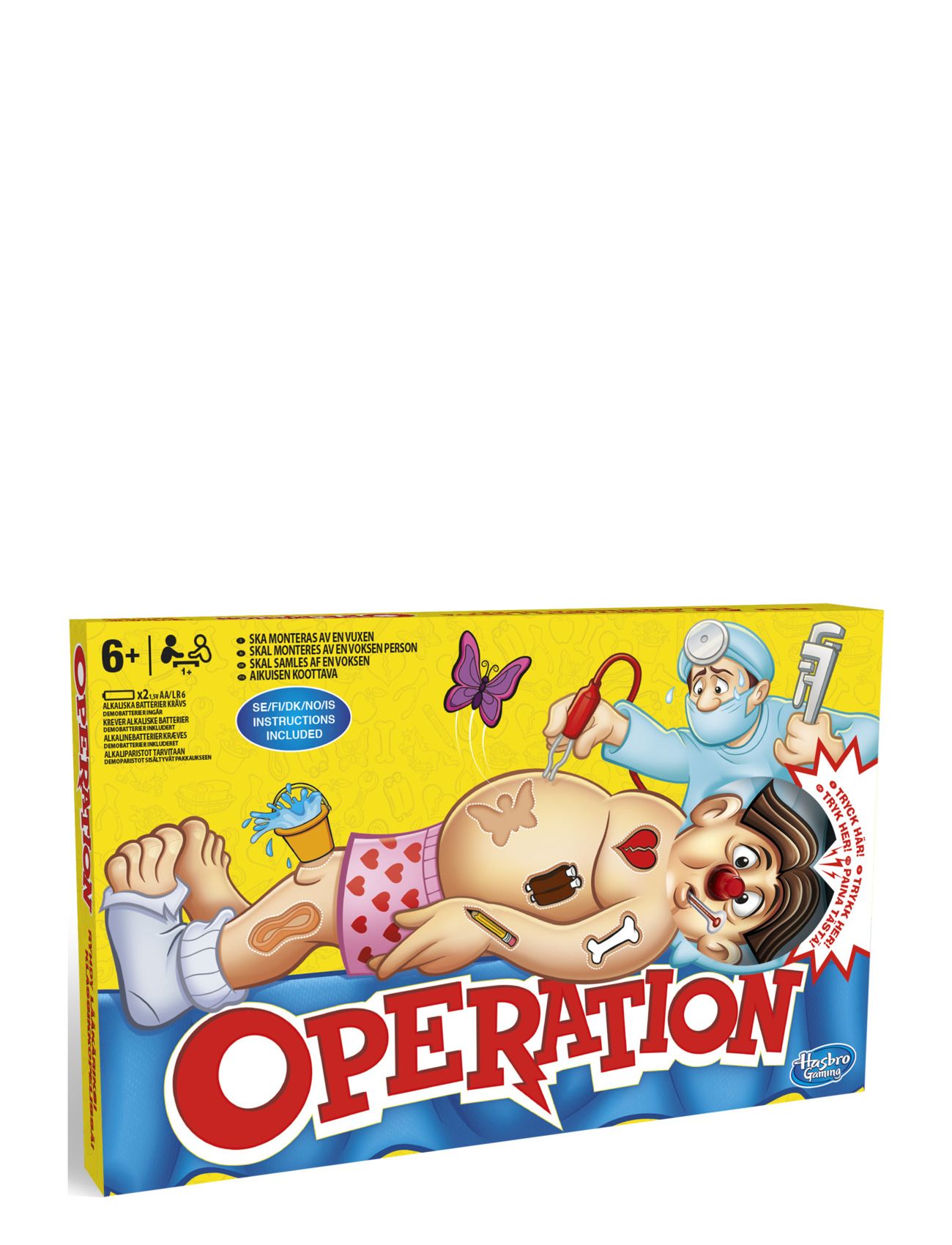 Classic Operation Toys Puzzles And Games Games Educational Games Multi/patterned Hasbro Gaming