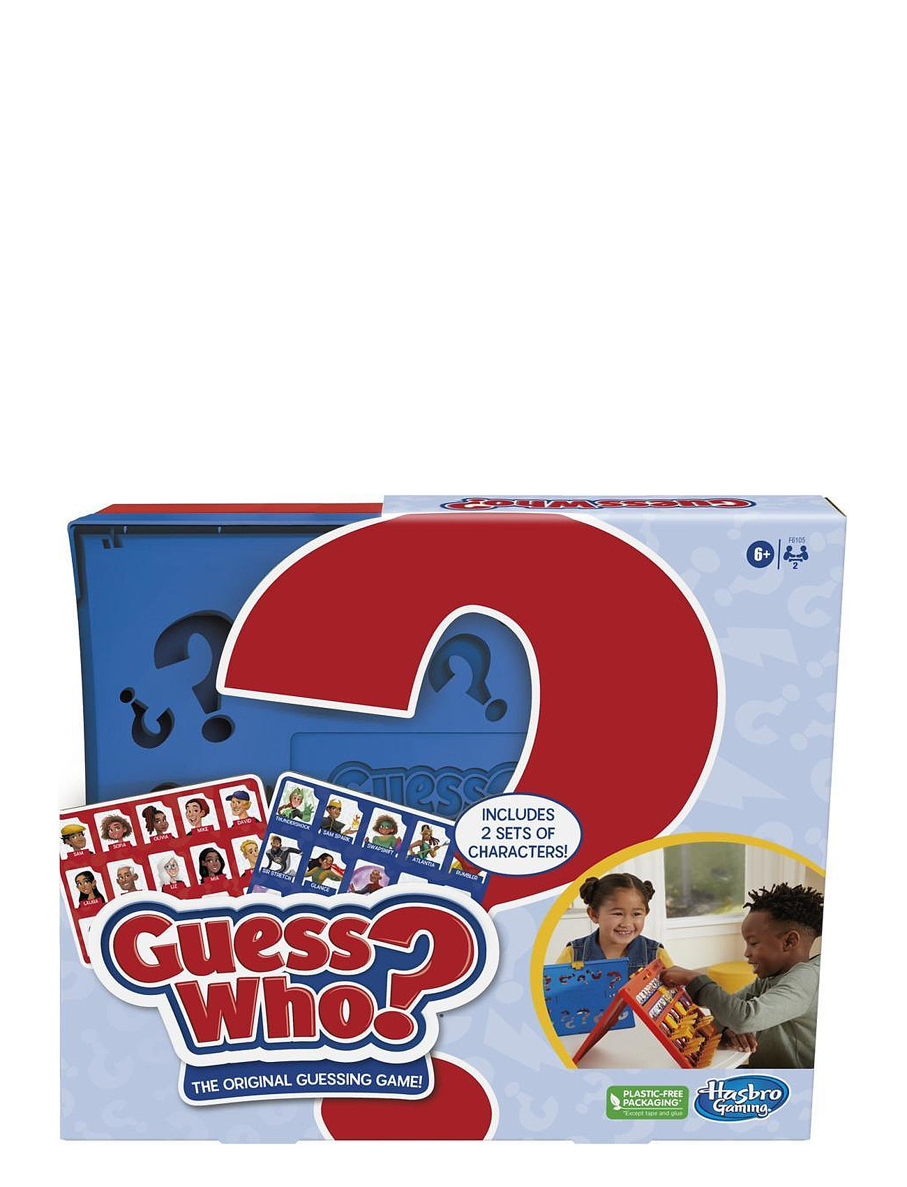 Guess Who? Original Guessing Game, Board Game For Kids Ages 6 And Up For 2 Players Toys Puzzles And Games Games Board Games Multi/patterned Hasbro Gaming
