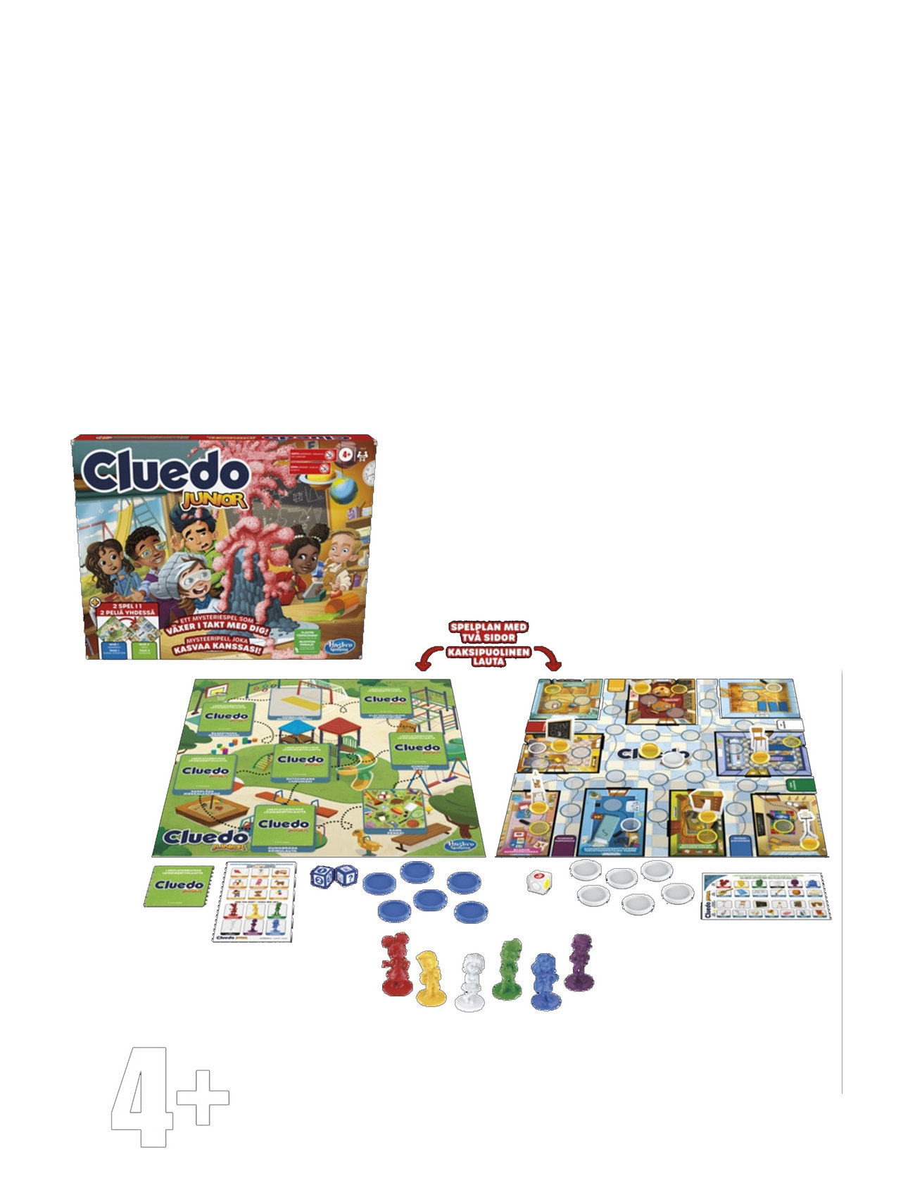 Cluedo Junior Toys Puzzles And Games Games Board Games Multi/patterned Hasbro Gaming