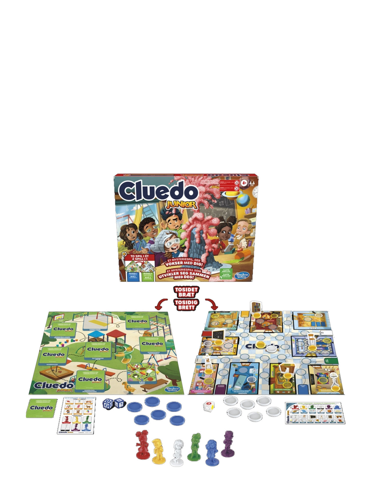 Cluedo Junior Toys Puzzles And Games Games Board Games Multi/patterned Hasbro Gaming