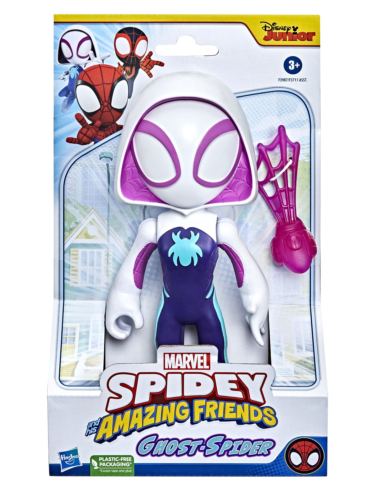 Marvel Spidey And His Amazing Friends Super D Ghost-Spider Toys Playsets & Action Figures Action Figures Multi/patterned Marvel