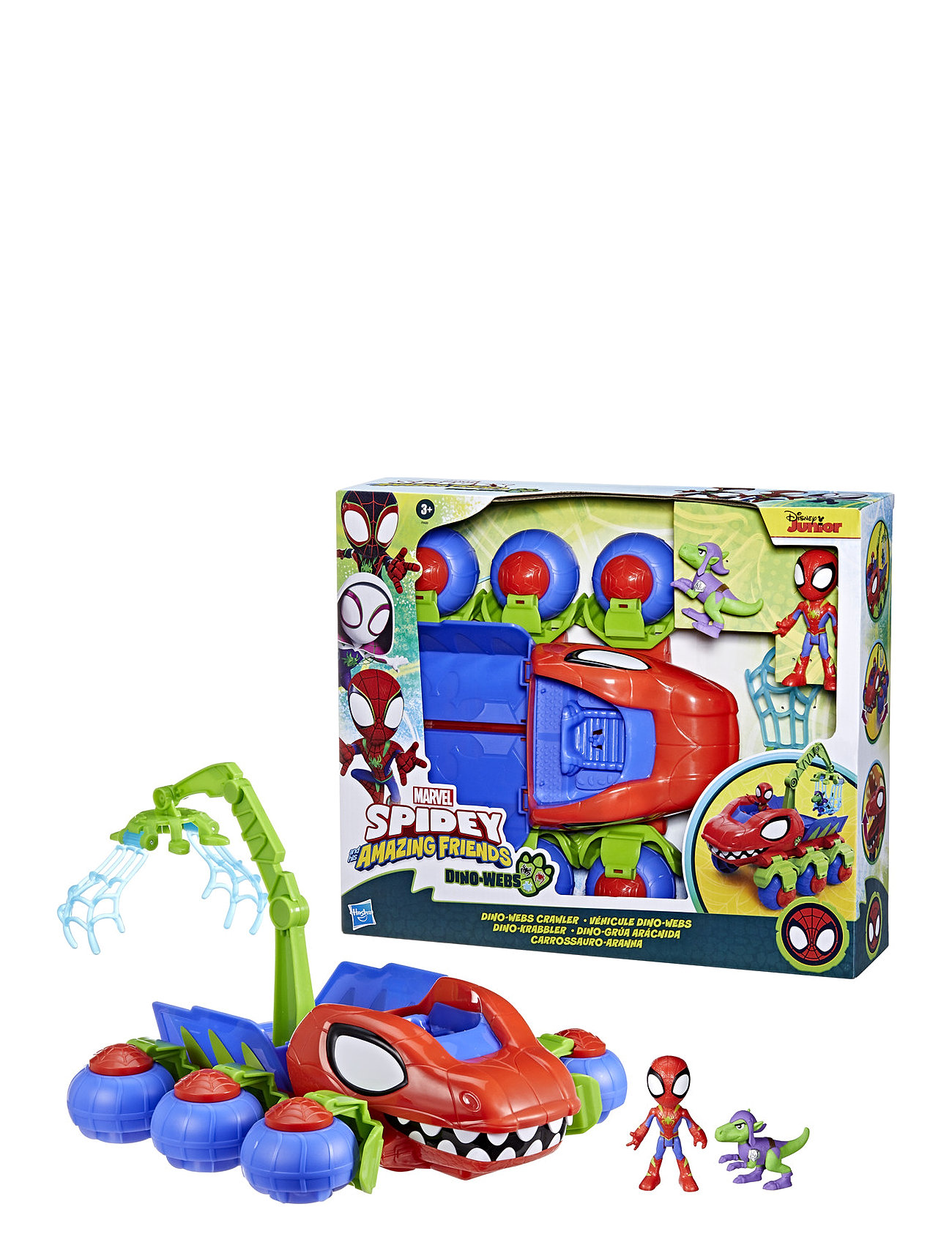 Marvel Spidey And His Amazing Friends Dino Webs Crawler Wholesale Toys Playsets & Action Figures Play Sets Multi/patterned Marvel