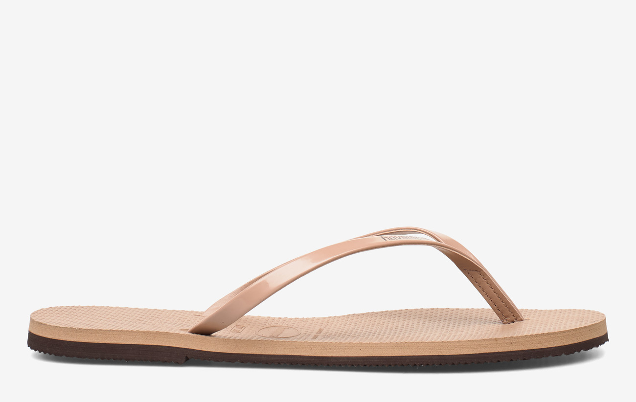 havaianas you metallic rose gold