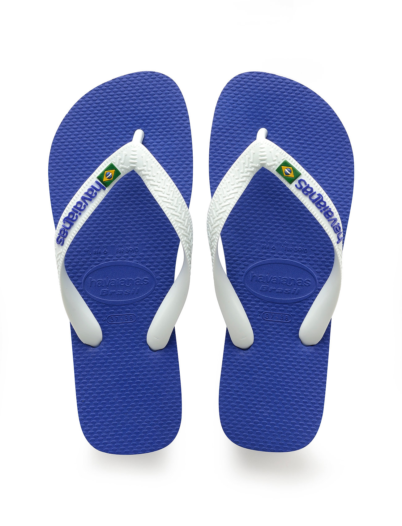 Havaianas Hav. Brasil Logo, 39-40, White, Sandaler > Flip Flops, Dame