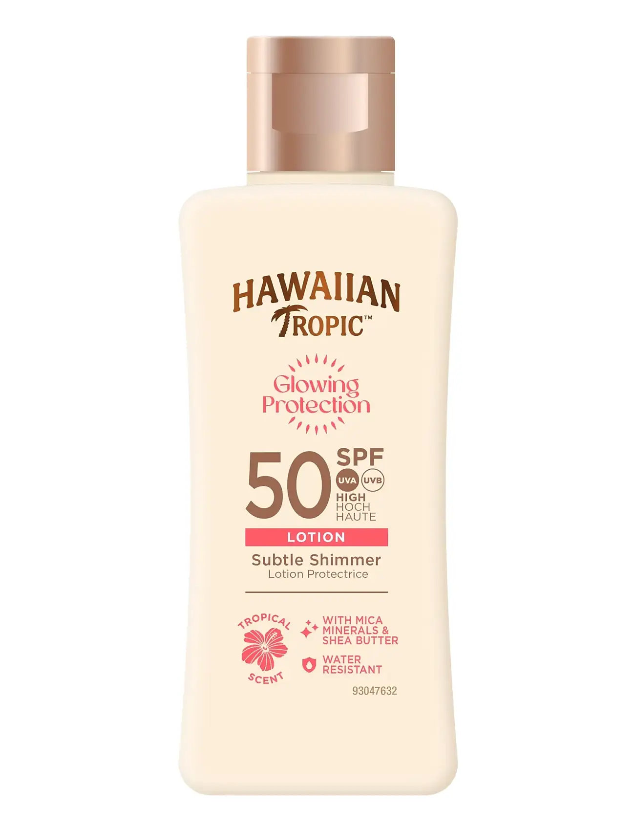 Hawaiian Tropic Glowing Protection Lotion Spf50 75 ml, 75 ml, Nude, Solpleje > Krop, Dame