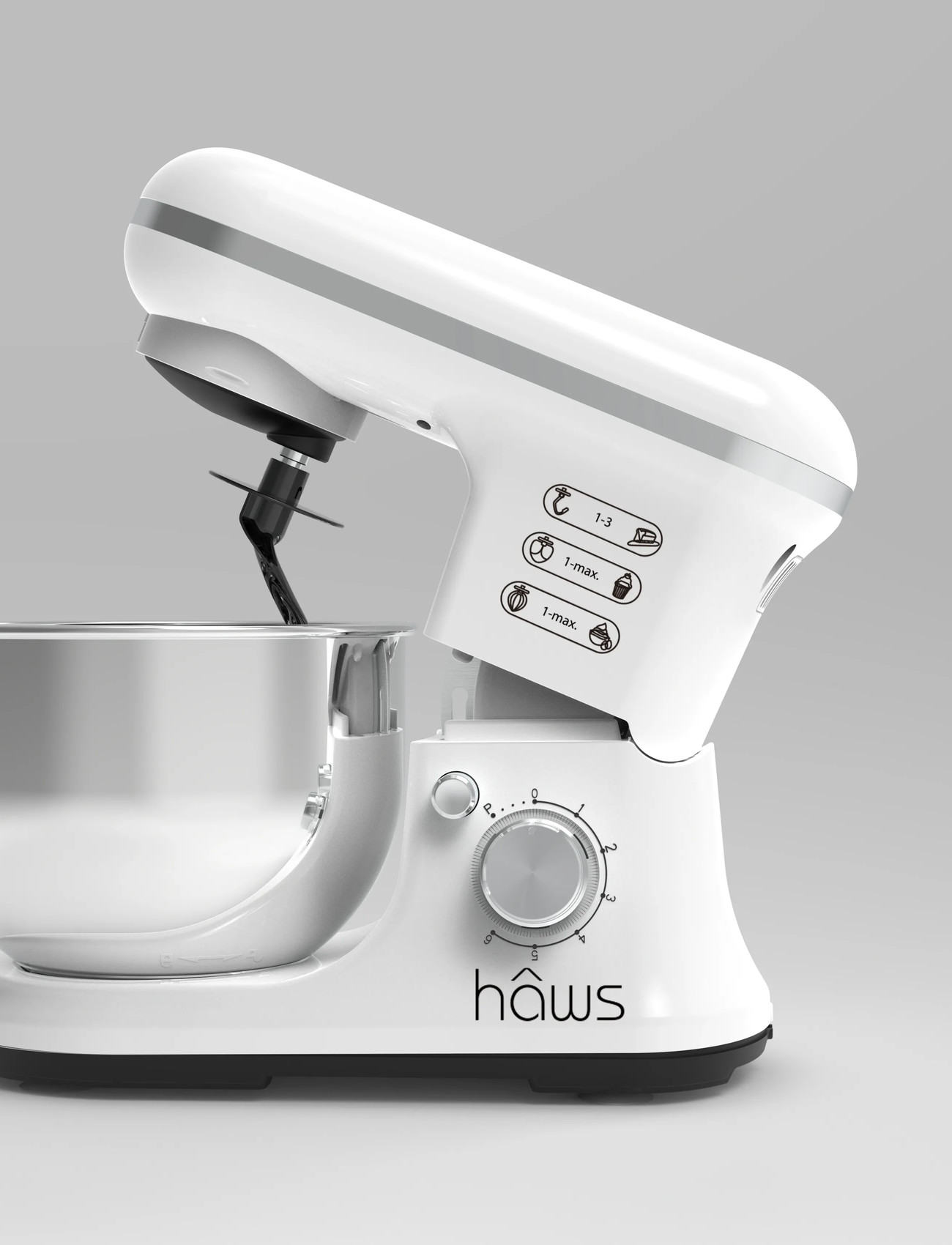 Hâws Hâws Km1200W Kitchen Machine White 1200 W, 1200 W, White, Kitchen Appliances > Standmixers, Unisex