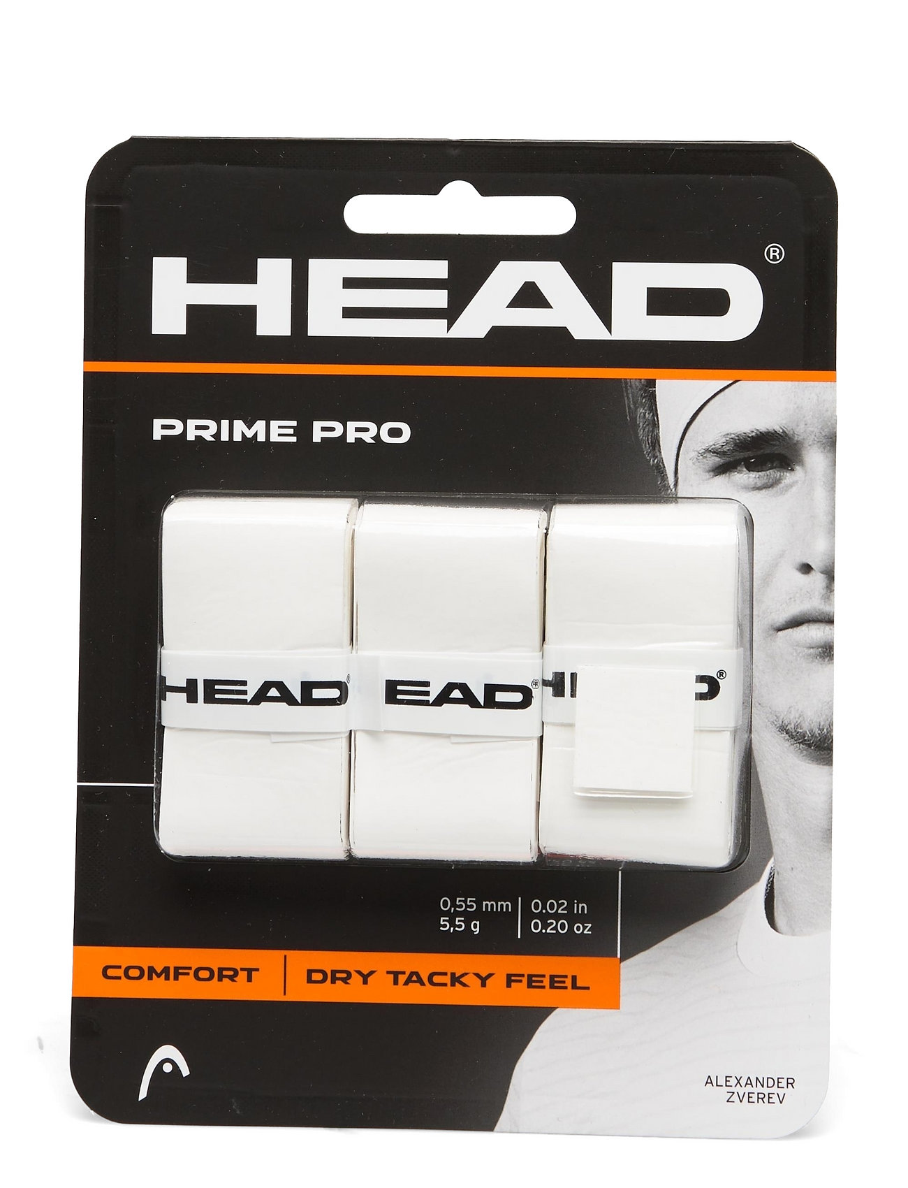 Head Prime Pro Tennis Overgrip White Head