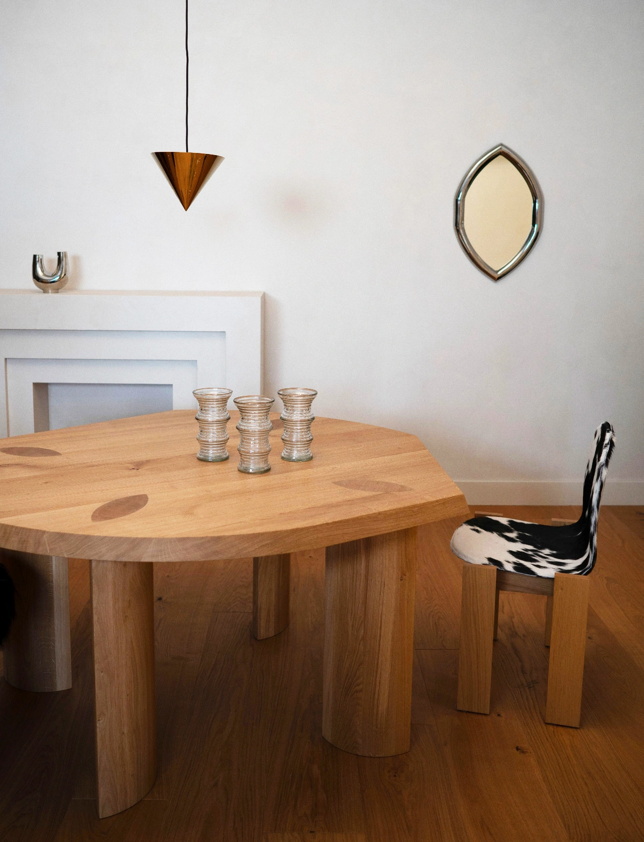 Hein Studio Iris, 70X45X2.5, Silver, Spejle > Vægspejle, Unisex