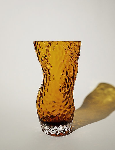 Ostrea Rock Glass Vase - Amber - födelsedag - amber
