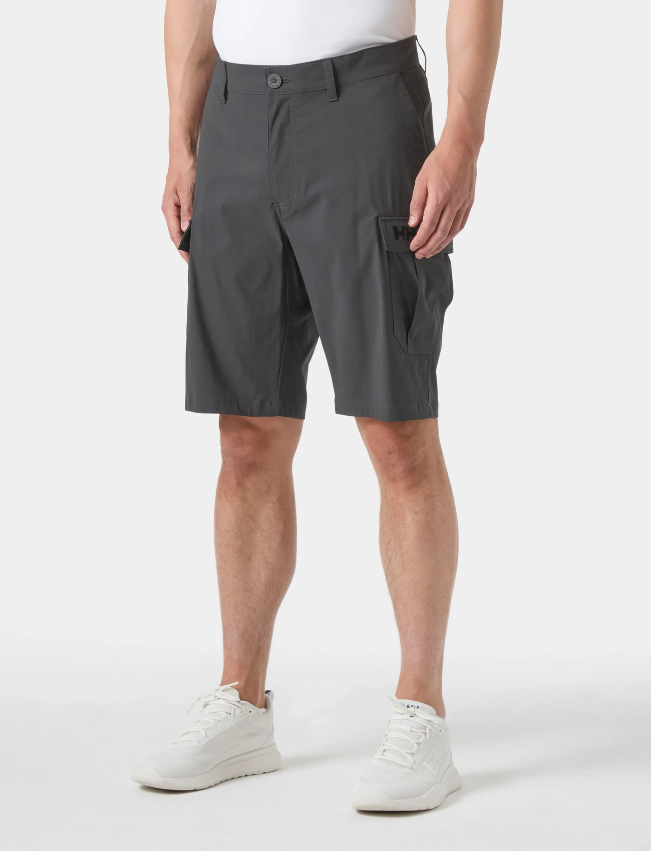 Helly Hansen Hh Qd Cargo Shorts 11", 30, Grey, Sport Shorts > Sport Outdoor Shorts, Herre