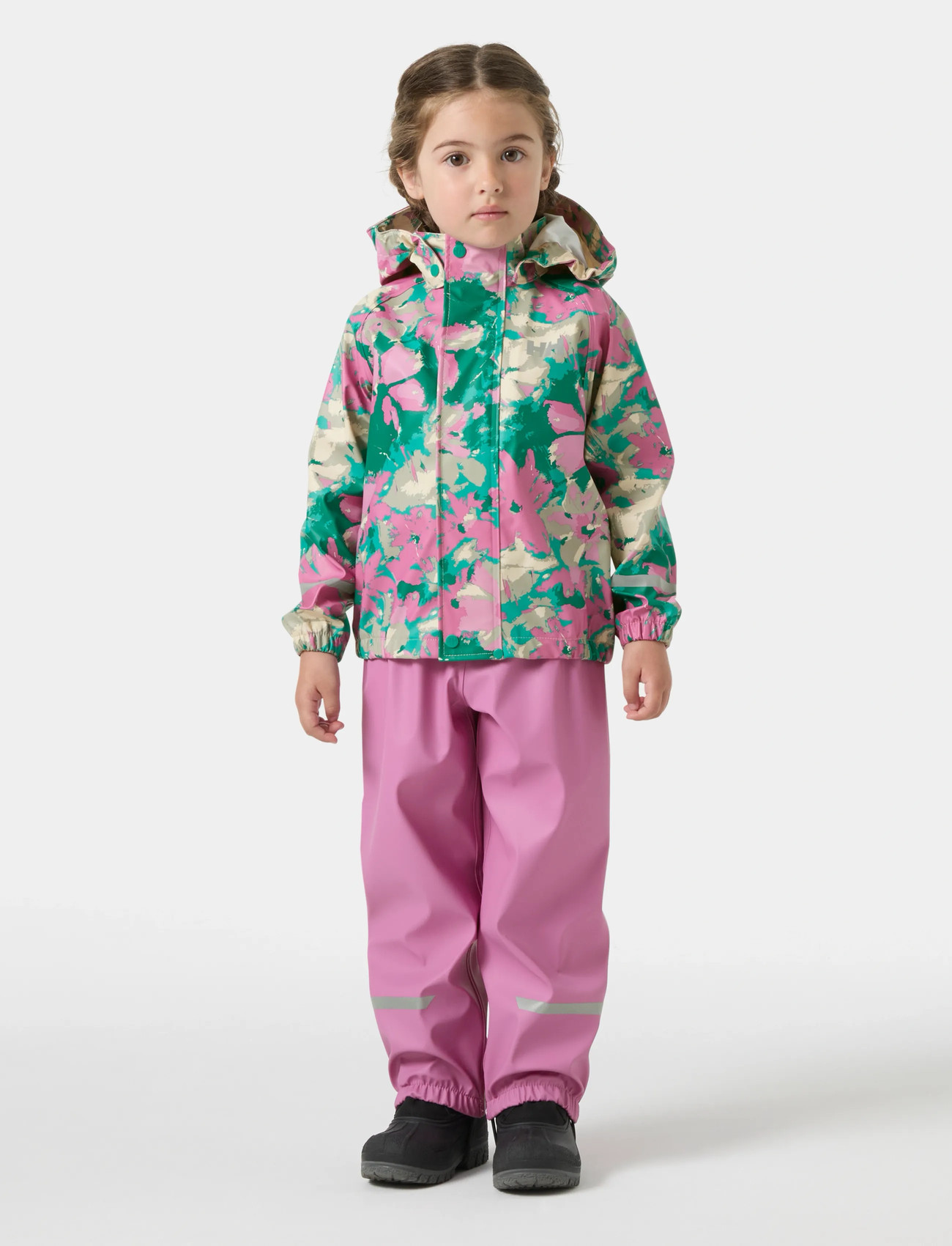 Helly Hansen K Bergen 2.0 Pu Rainset, 104, Multi/patterned, Regntøj > Regntøjssæt, Børn