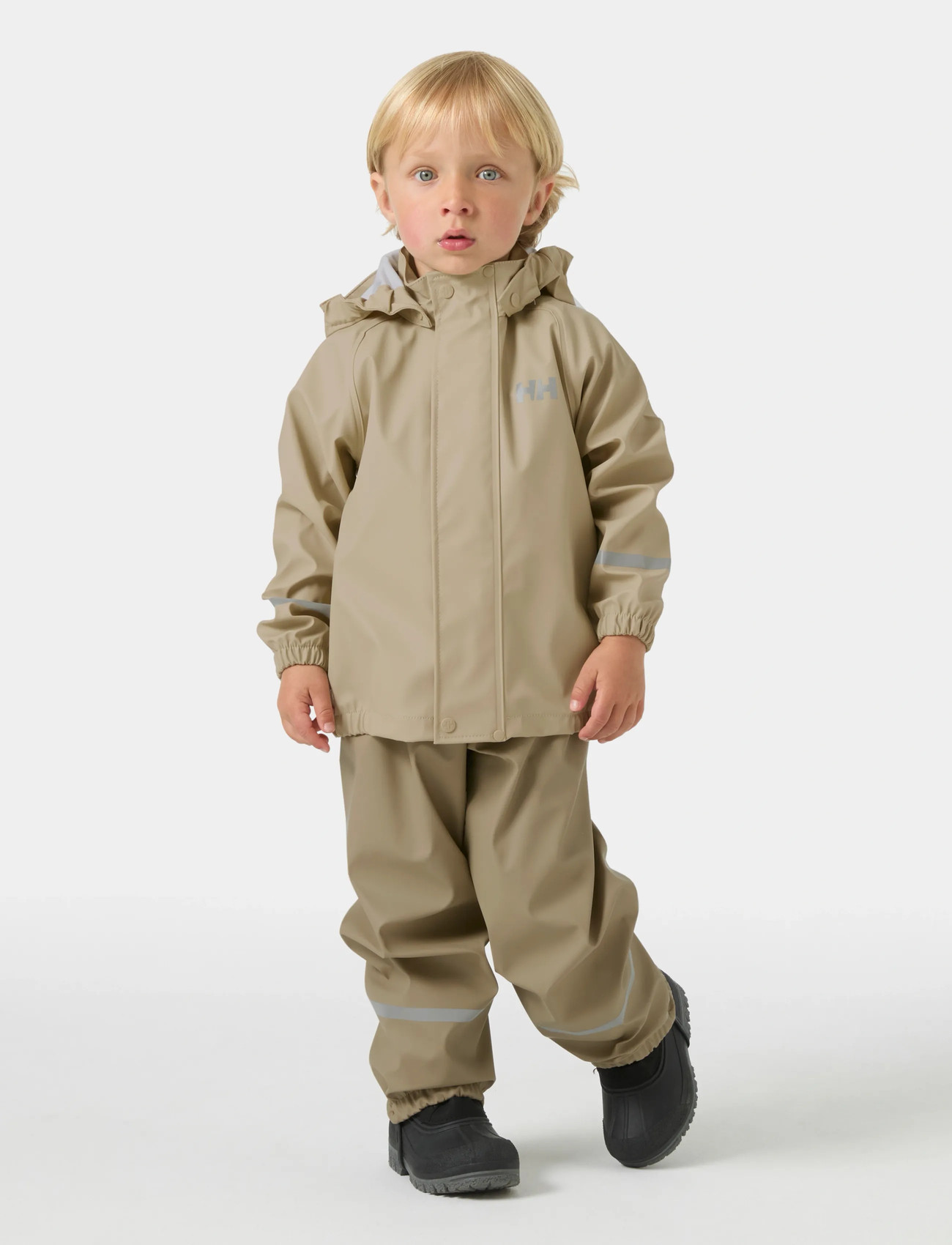 Helly Hansen K Bergen 2.0 Pu Rainset, 86, Beige, Regntøj > Regntøjssæt, Børn