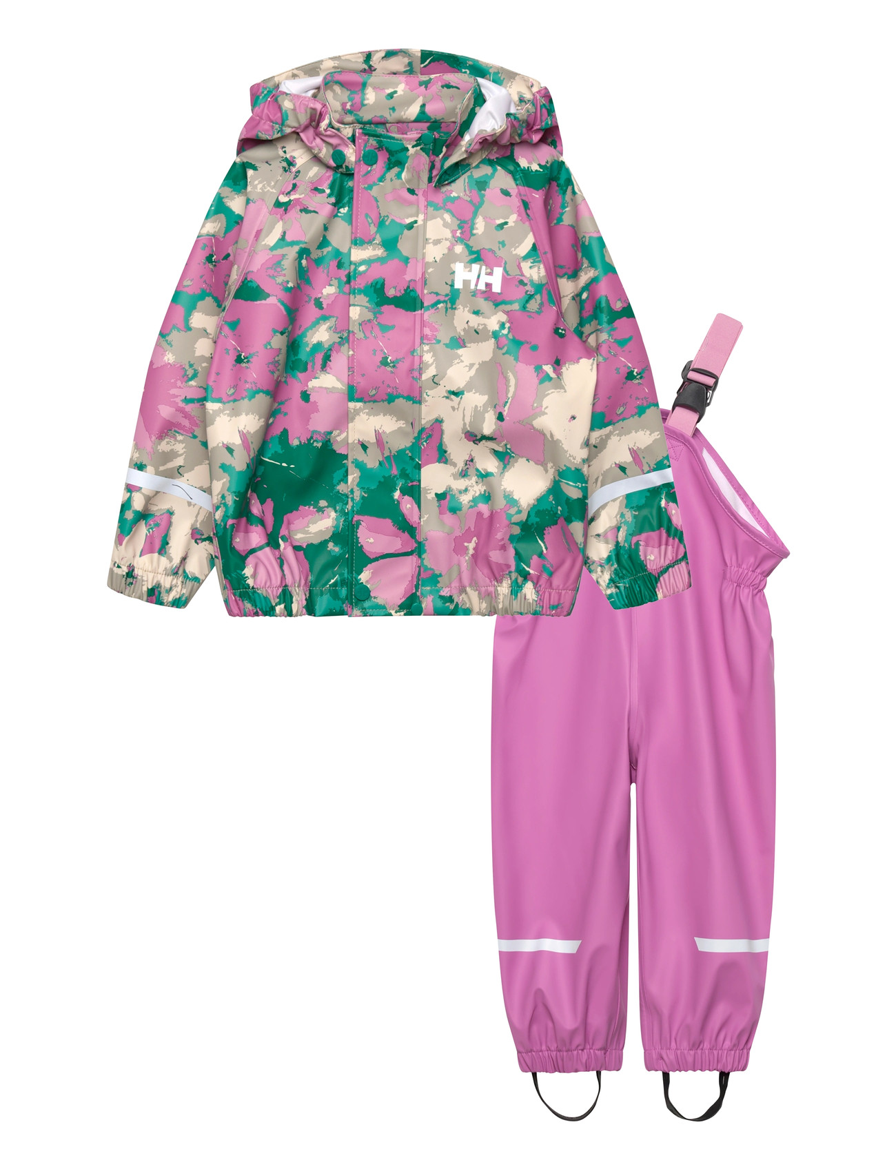 HELLY HANSEN K Bergen 2.0 Pu Rainset Aop Pink - 116 - Kinder