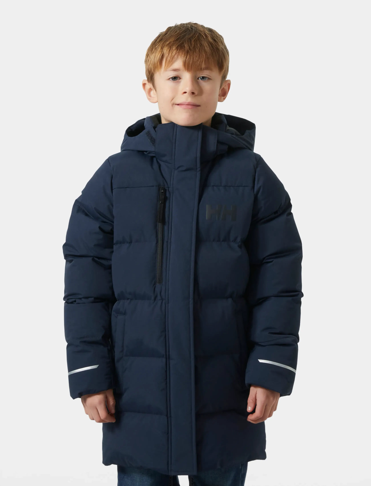 Helly Hansen Jr Adore Puffy Parka, 140, Navy, Jakker Og Frakker > Puffer Og Vatterede, Børn