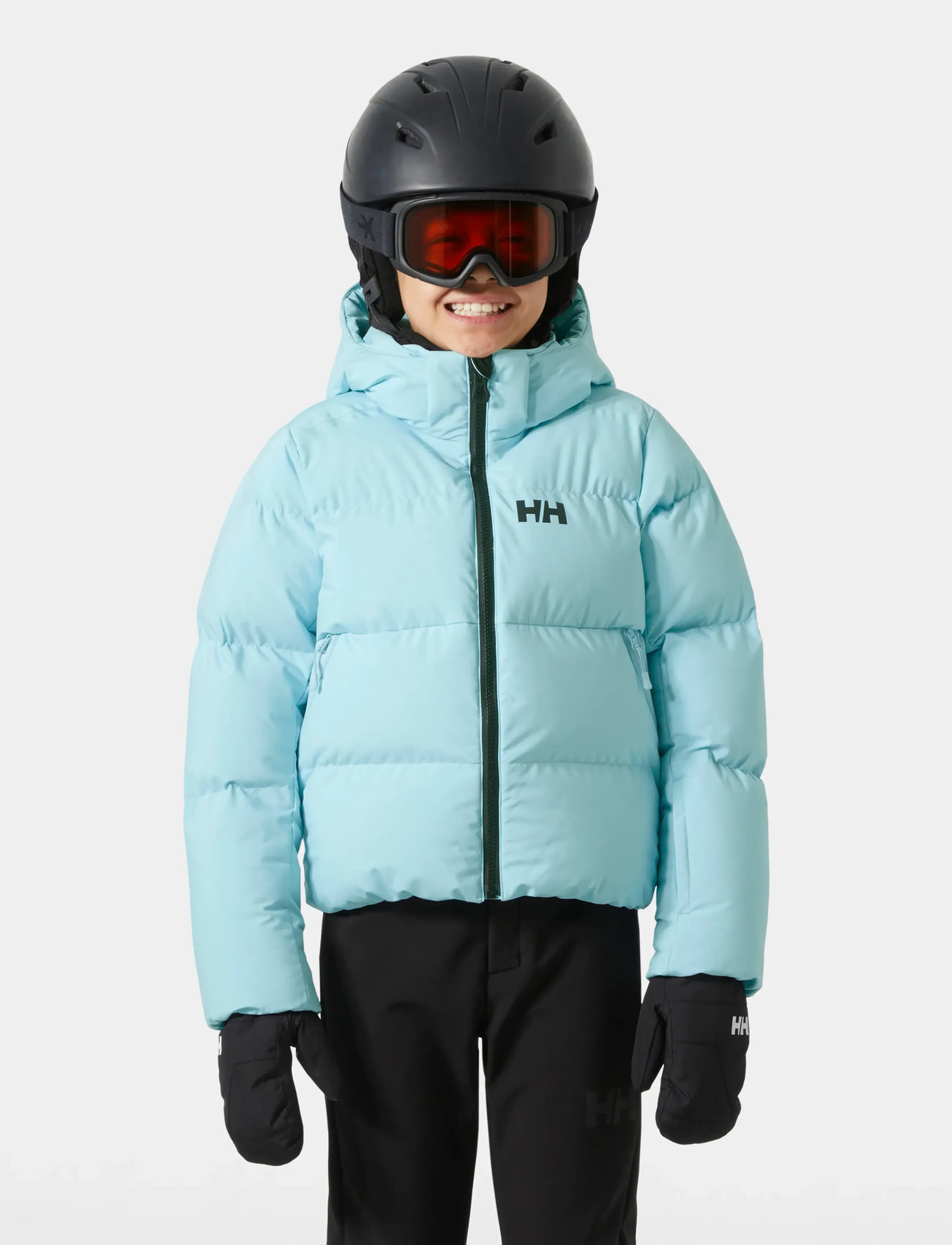 Helly Hansen Jr Nora Short Puffy Jacket, 164, Blue, Jakker Og Frakker > Puffer Og Vatterede, Børn