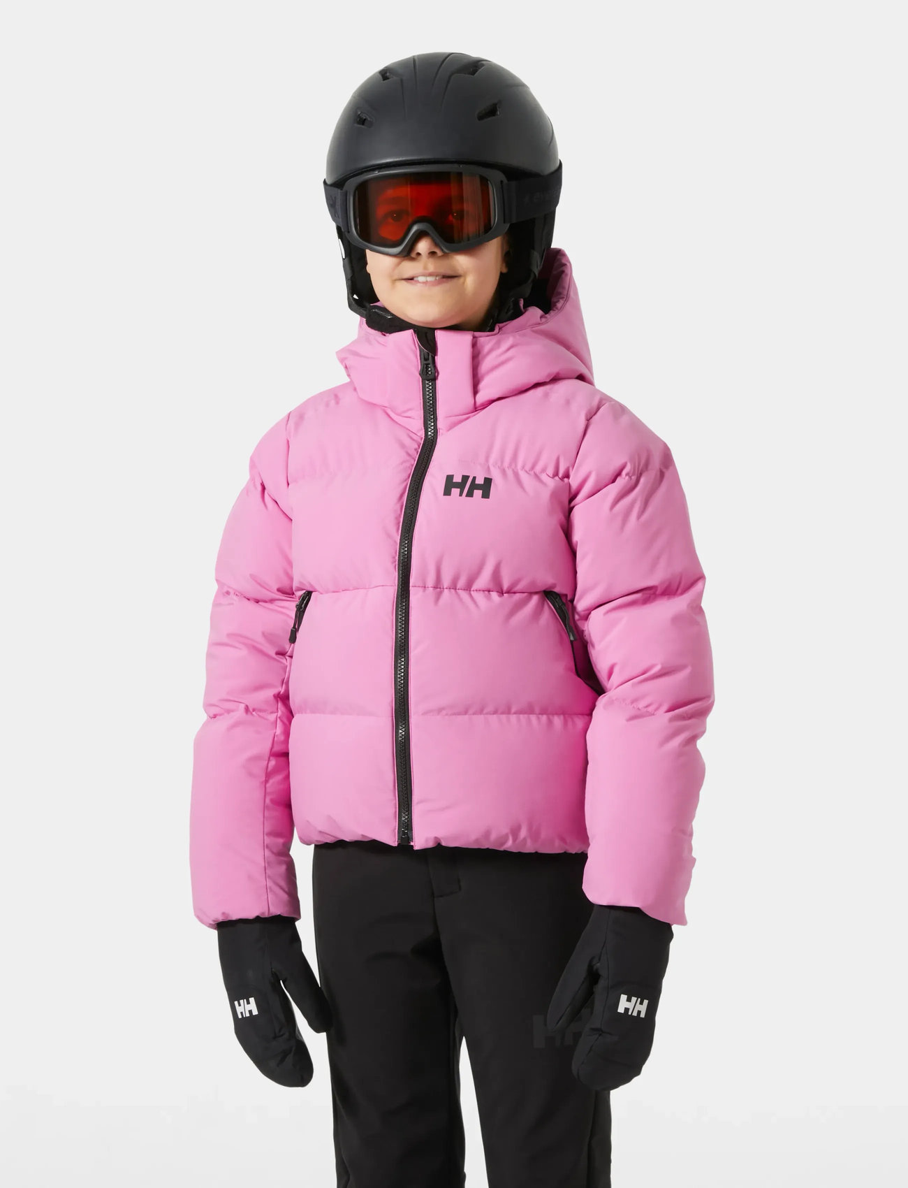 Helly Hansen Jr Nora Short Puffy Jacket, 164, Pink, Jakker Og Frakker > Puffer Og Vatterede, Børn