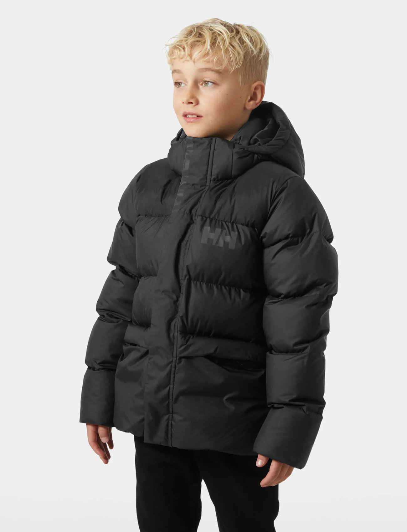 Helly Hansen Jr Specter Puffy Jacket, 140, Black, Jakker Og Frakker > Puffer Og Vatterede, Børn