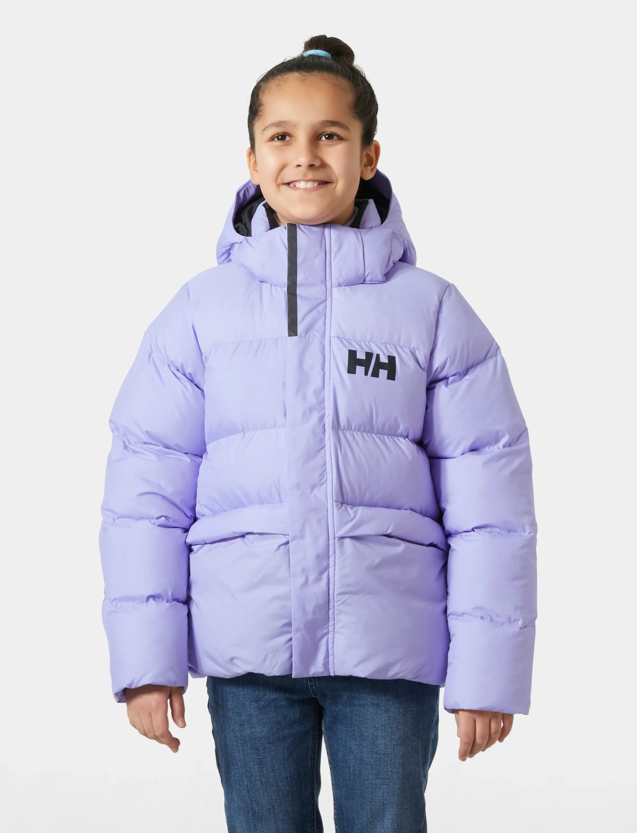 Helly Hansen Jr Specter Puffy Jacket, 158, Purple, Jakker Og Frakker > Puffer Og Vatterede, Børn
