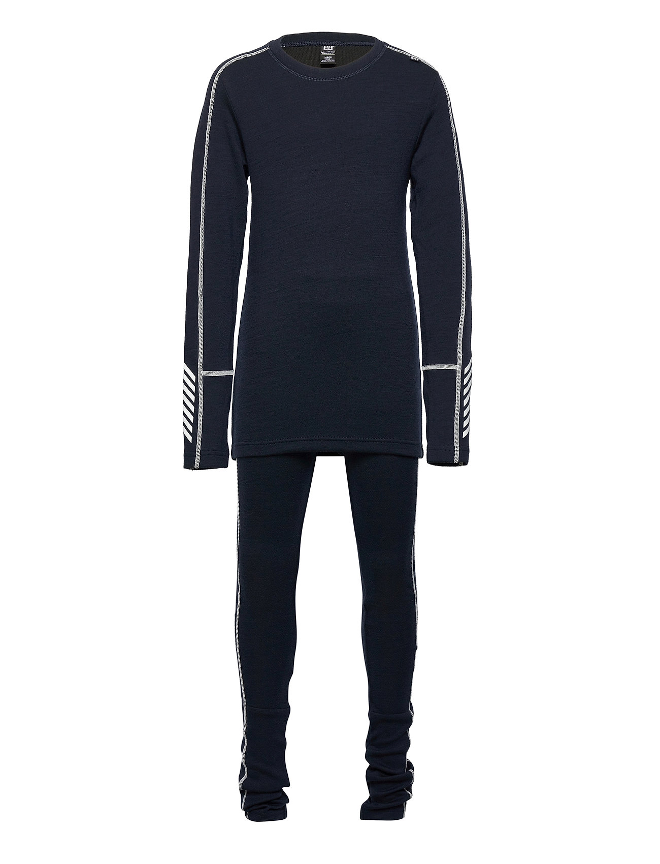 Jr Lifa Merino Midweight Set Navy Helly Hansen