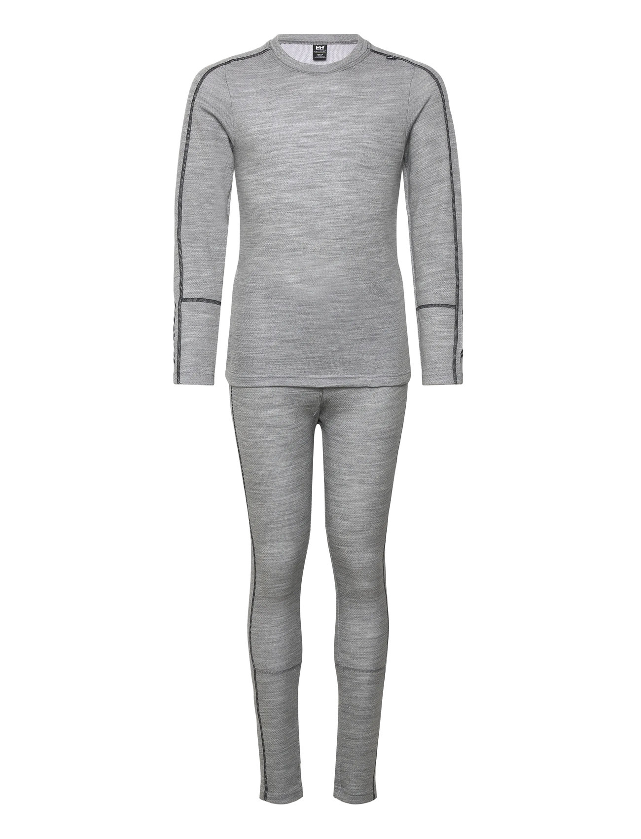 Helly Hansen Jr Lifa Merino Midweight Set, 140, Grey, Basislag > Baselayer-Sæt, Børn