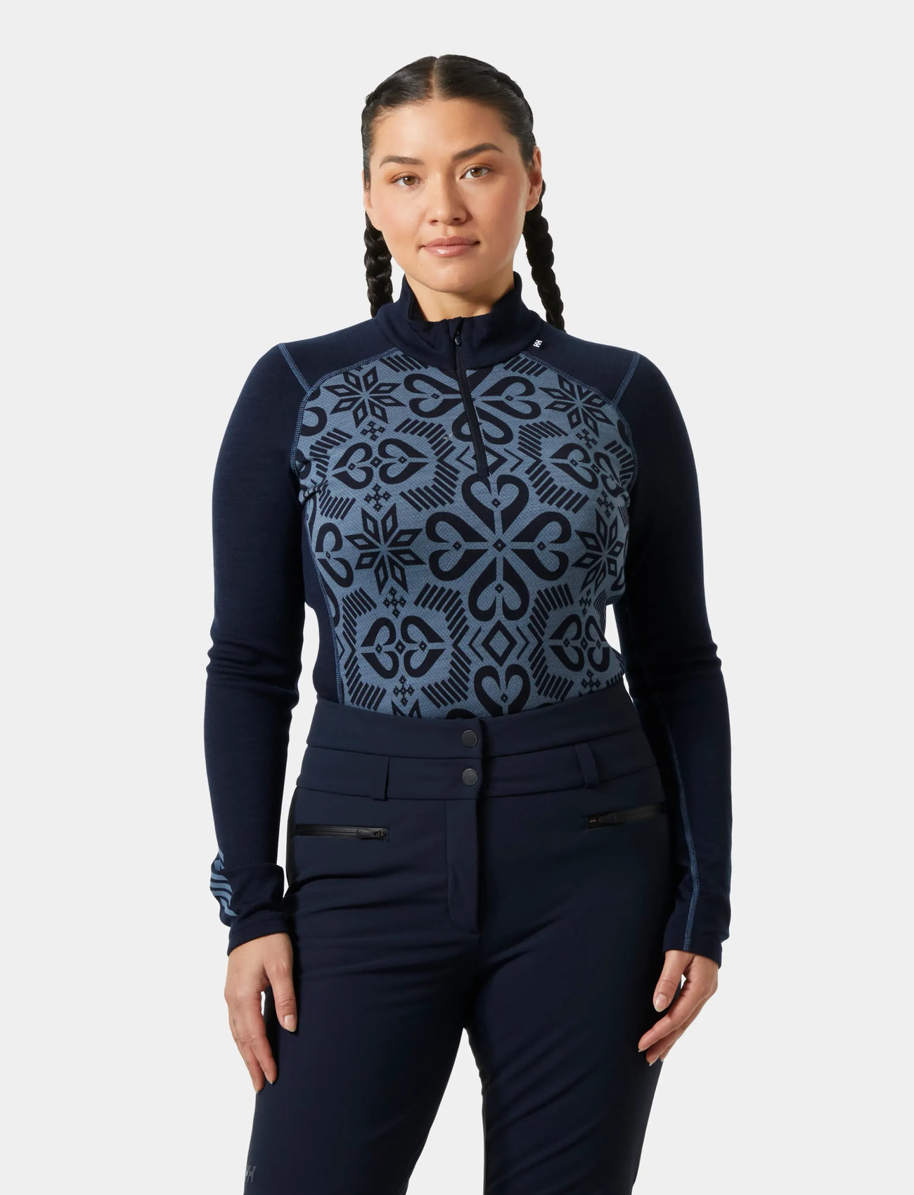 Helly Hansen W Lifa Merino Midw Gra 1/2 Zip, XS, Navy, Women Sports Clothes > Sport Fleeces & Midlayers, Dame
