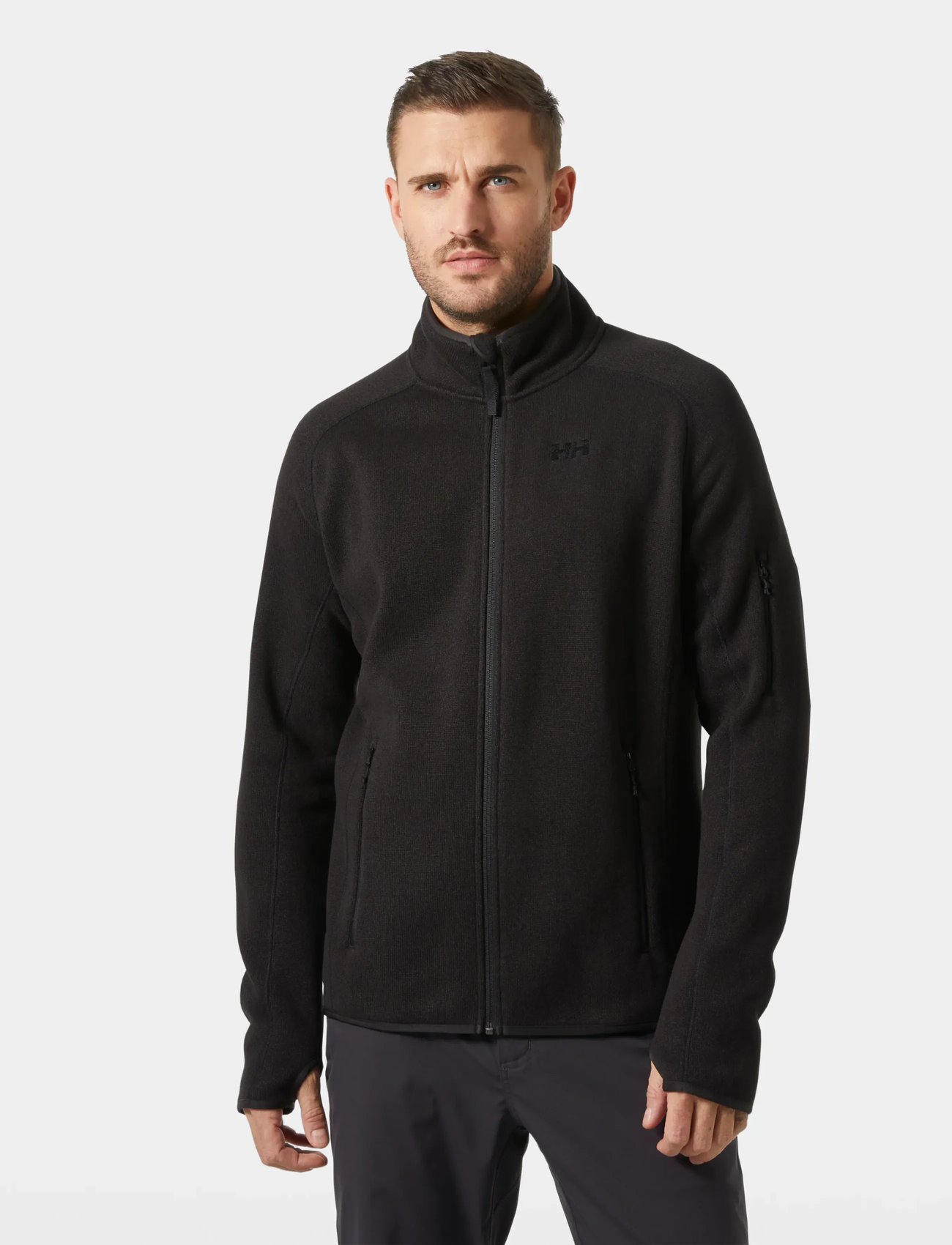 Helly Hansen Varde Fleece Jacket 2.0, S, Black, Sweatshirts & Hættetrøjer > Fleeces & Midlayers, Herre