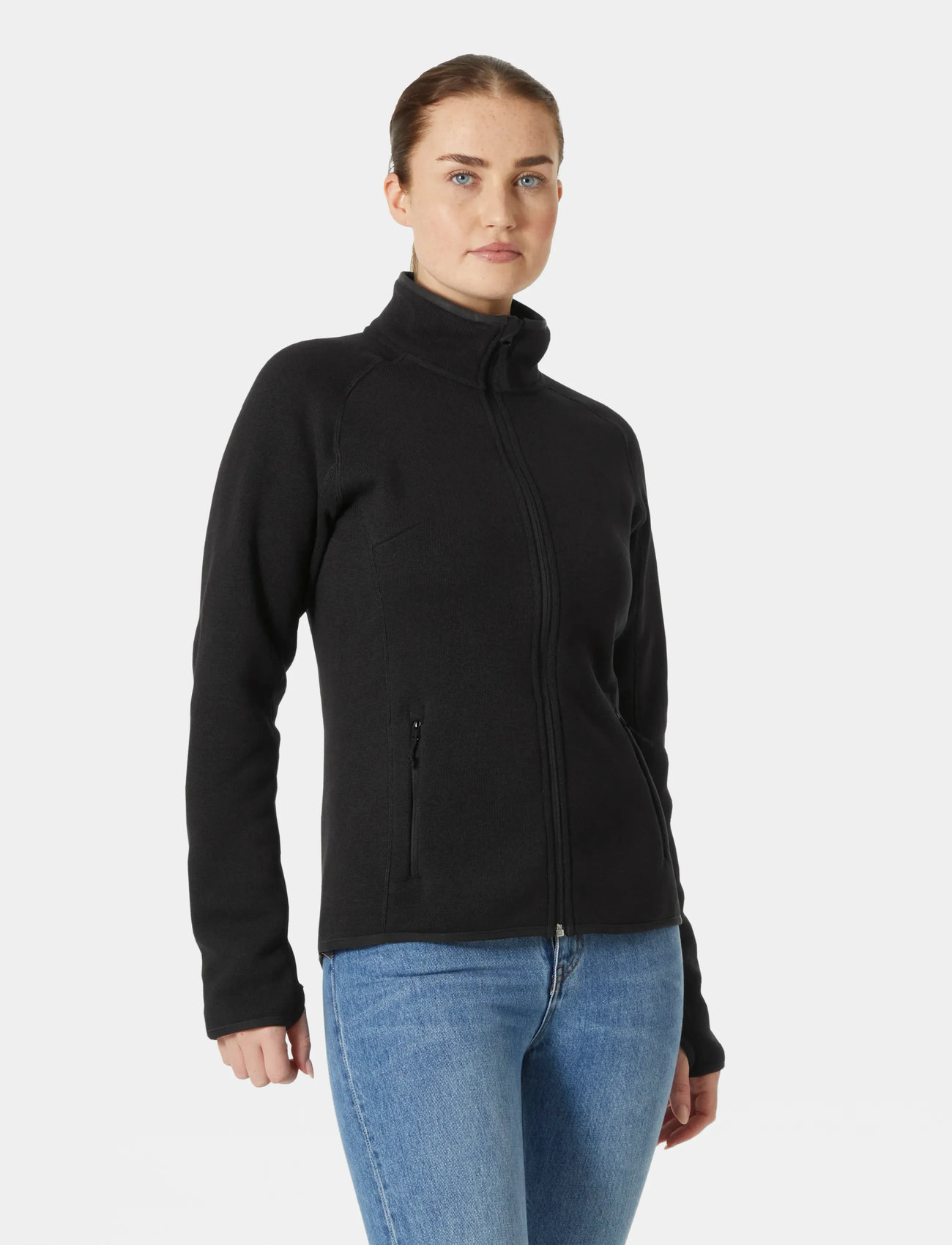 Helly Hansen W Varde Fleece Jacket 2.0, M, Black, Sweatshirts & Hættetrøjer > Fleeces & Midlayers, Dame