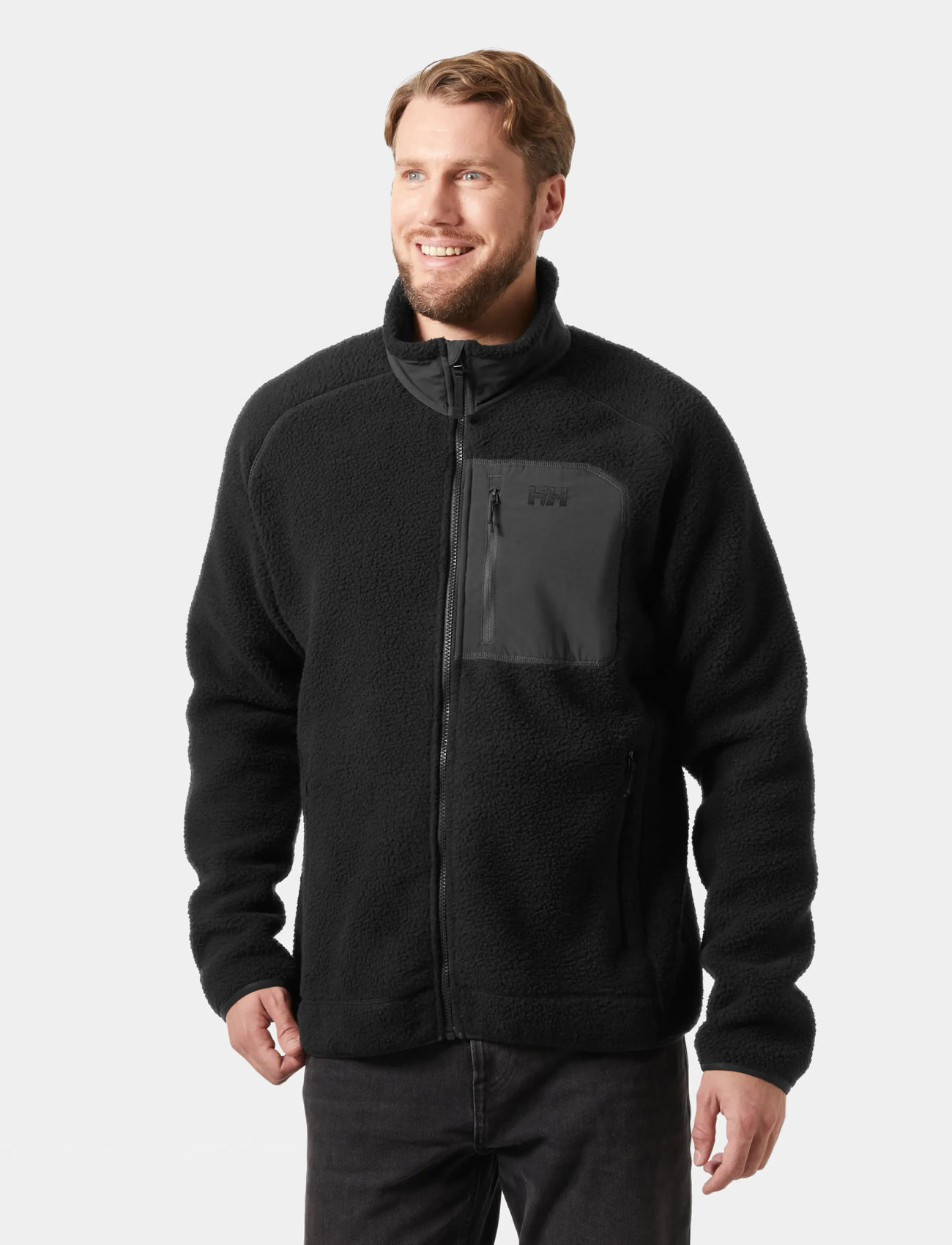 Helly Hansen Panorama Pile Block Jacket, XXL, Black, Sweatshirts & Hættetrøjer > Fleeces & Midlayers, Herre