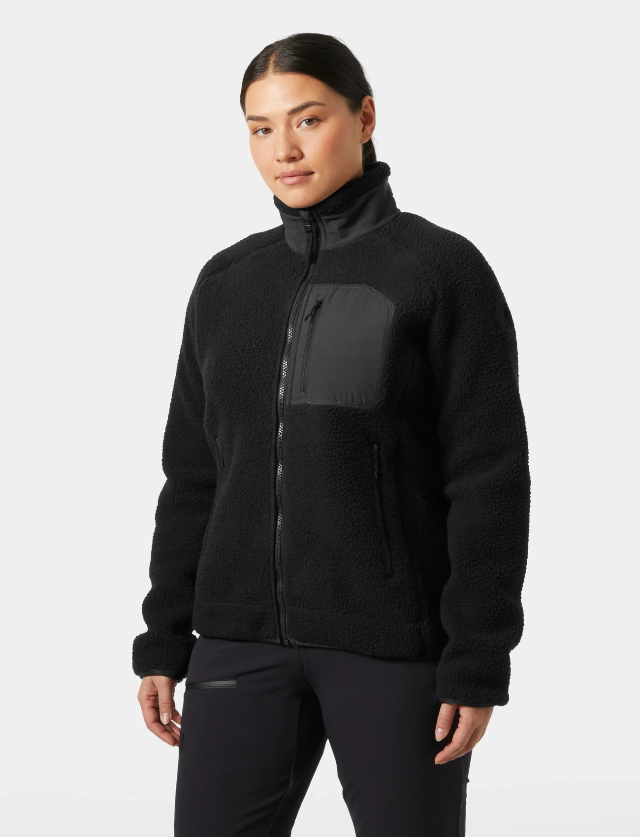 Helly Hansen W Imperial Pile Block Jacket, M, Black, Sweatshirts & Hættetrøjer > Fleeces & Midlayers, Dame