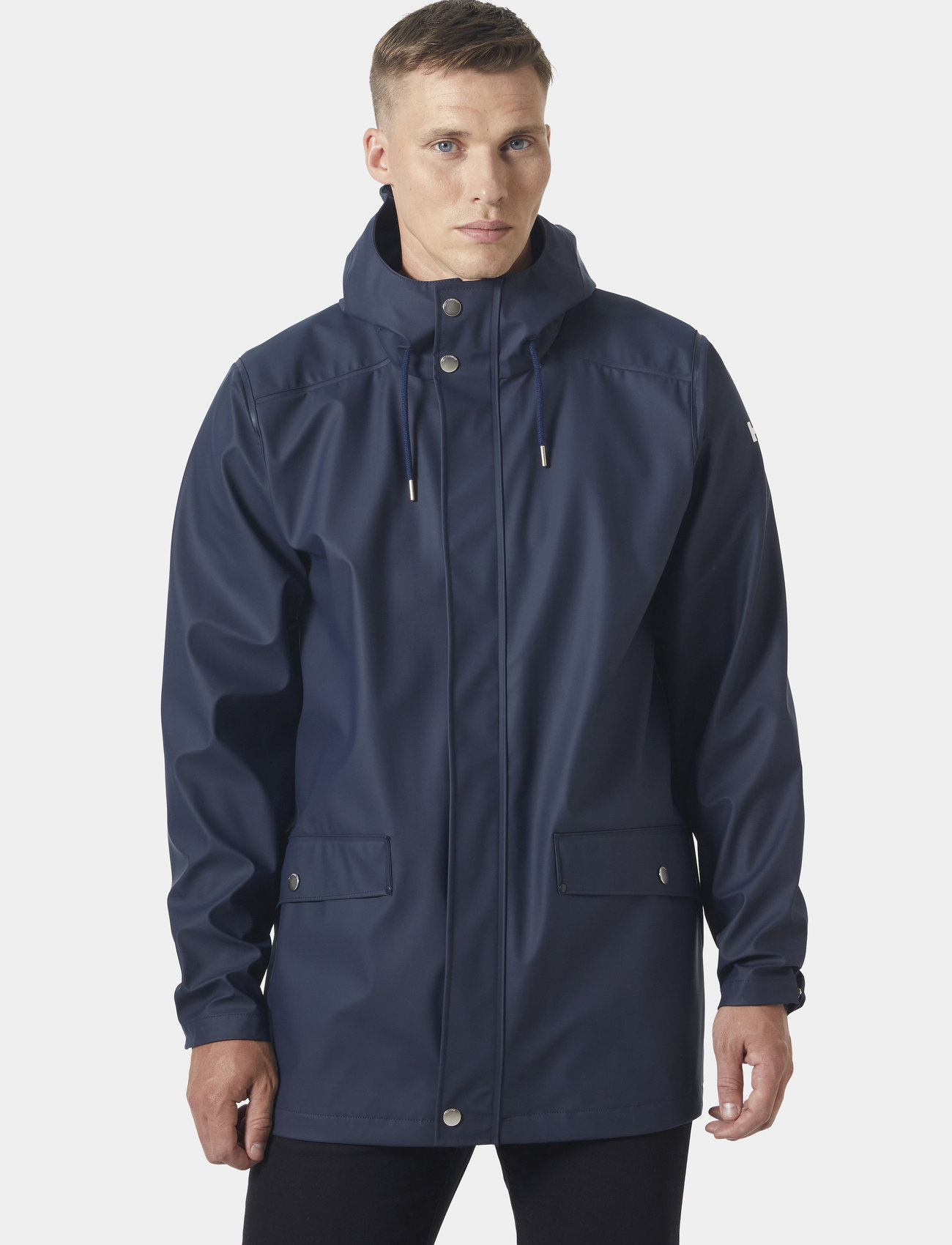 Helly Hansen Moss Rain Coat, XXL, Navy, Regntøj > Regnfrakker, Herre