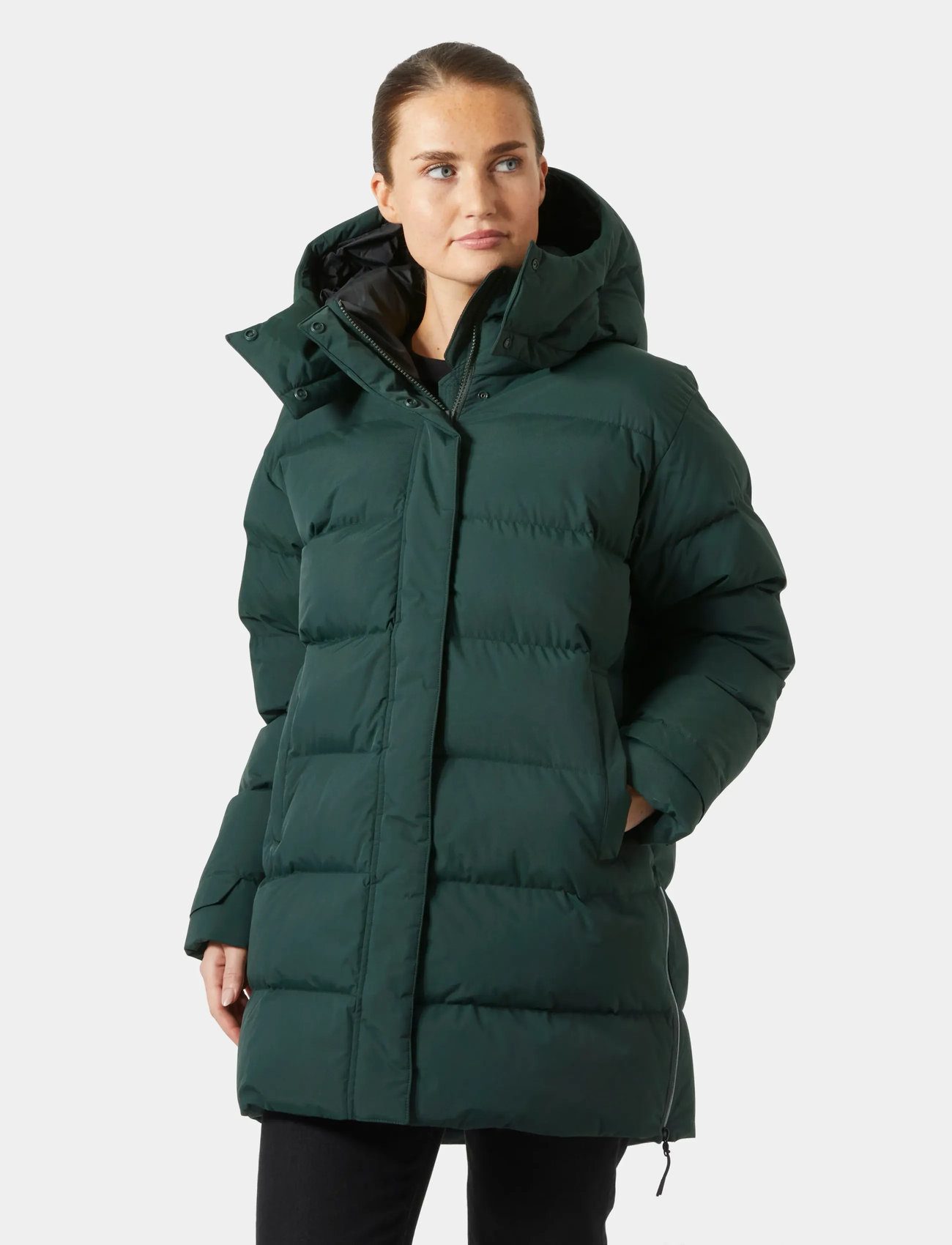 Helly Hansen W Aspire Puffy Parka, XL, Green, Jakker > Vatteret Jakke, Dame