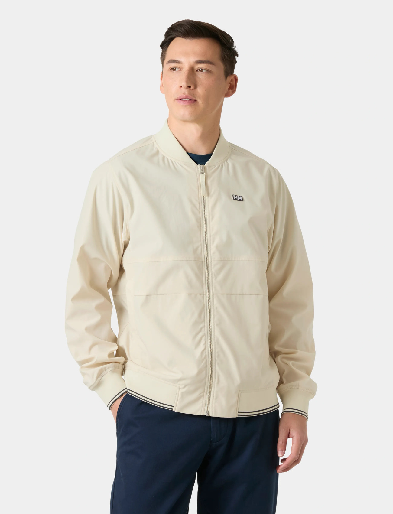 Helly Hansen Marine Bomber Jacket, S, Cream, Sport Jackets > Sport Casual Jackets, Herre
