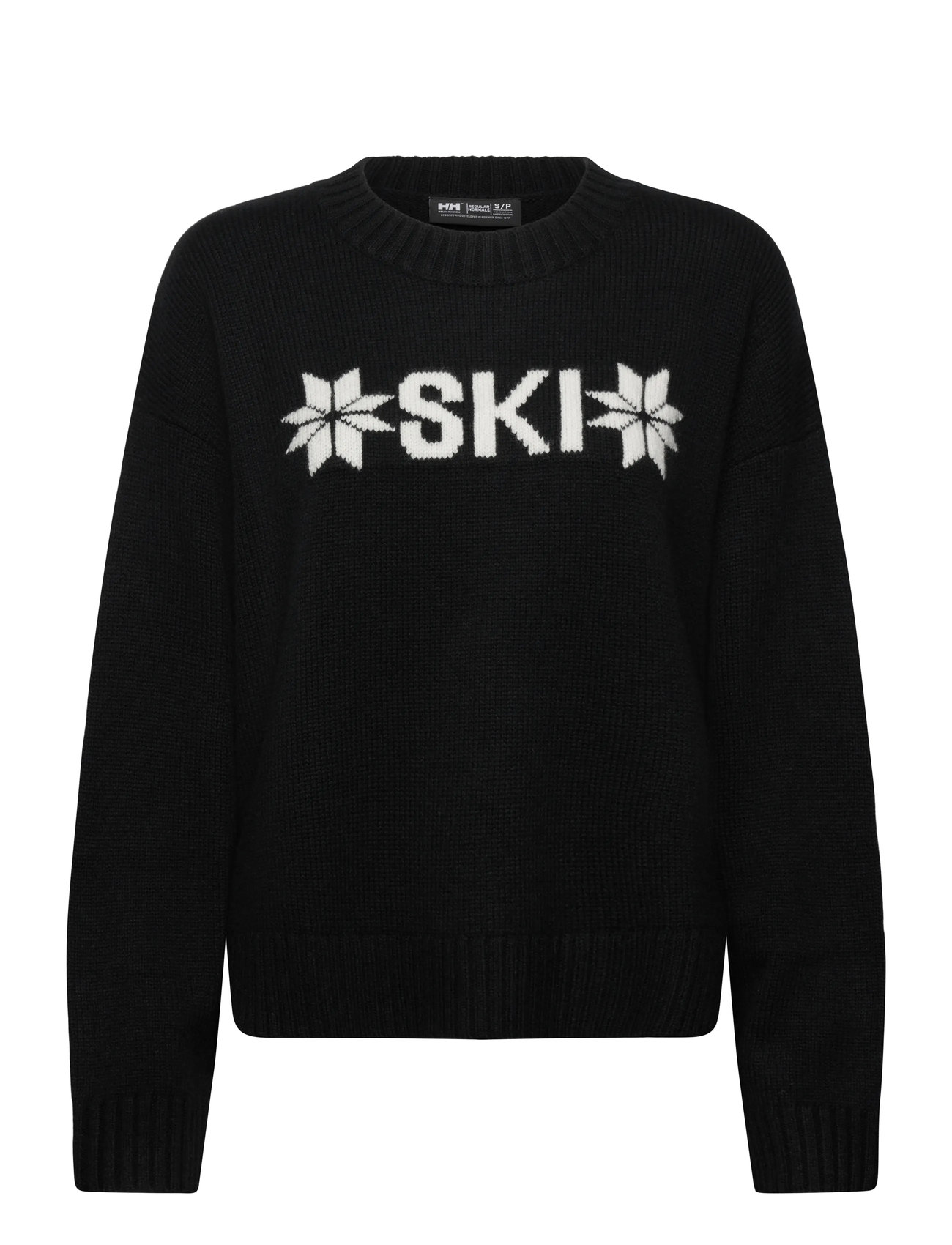 HELLY HANSEN W Bliss Ski Knit Pullover Schwarz - L - Damen