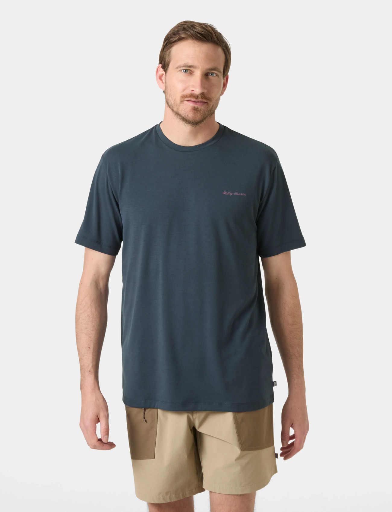 Helly Hansen Skog Graphic T-Shirt, L, Navy, T-Shirts > Kortærmede, Herre