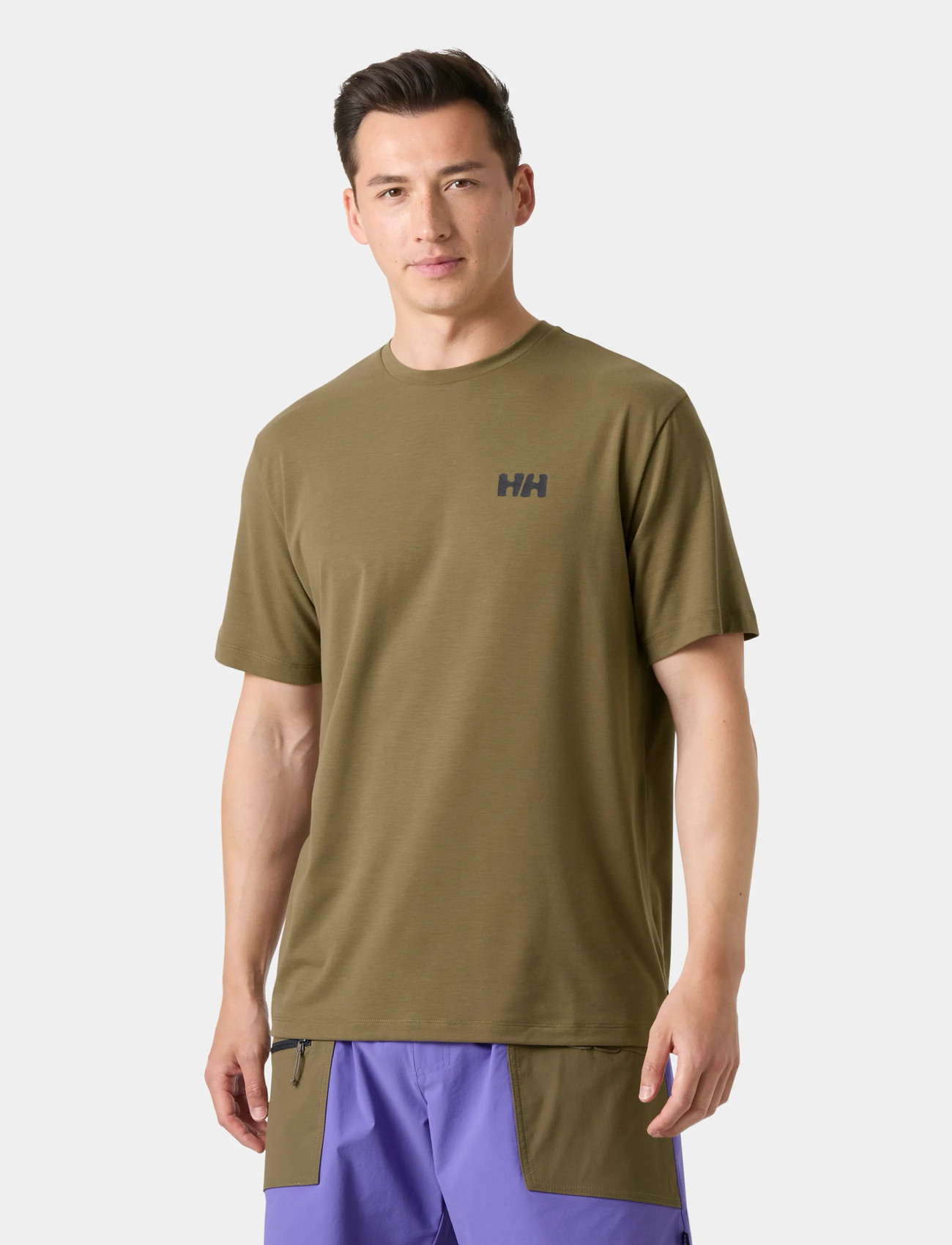 Helly Hansen Skog Graphic T-Shirt, L, Khaki green, T-Shirts > Kortærmede, Herre
